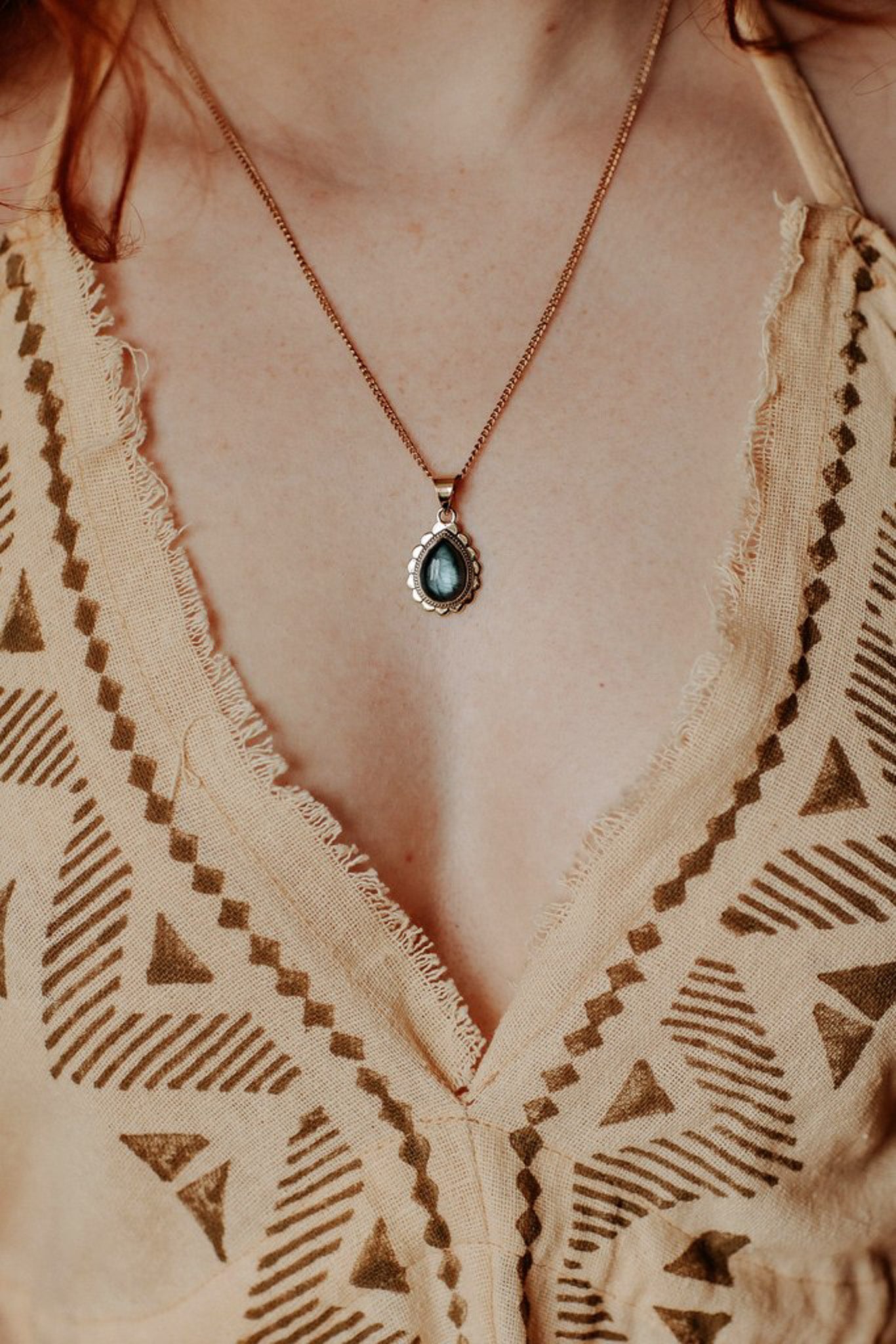 Pendentif labradorite