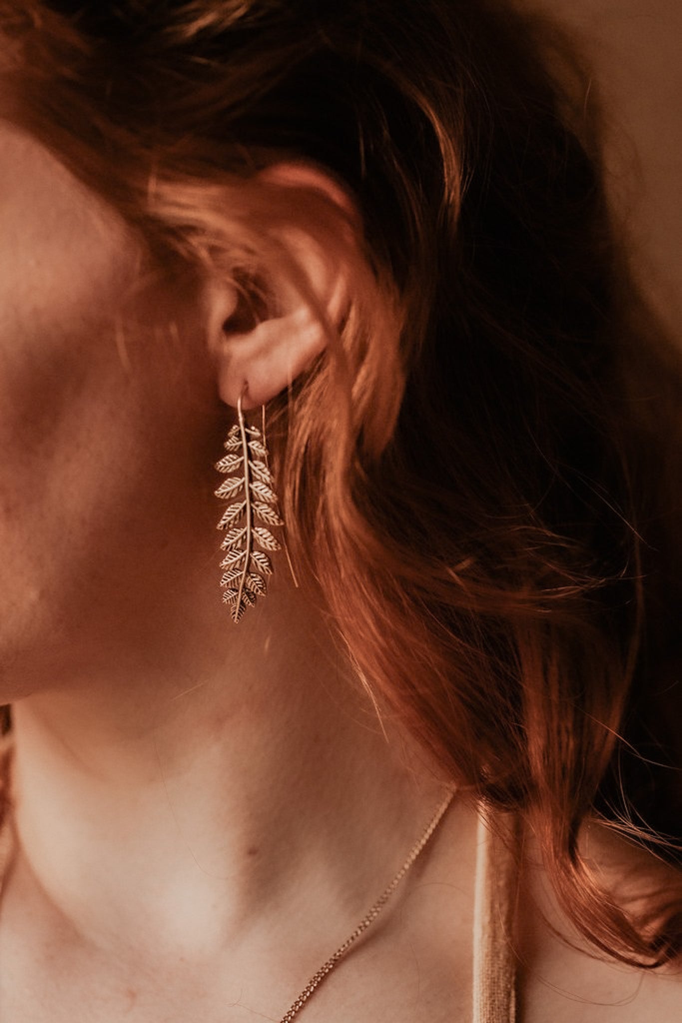 Boucles d'oreilles feuilles
