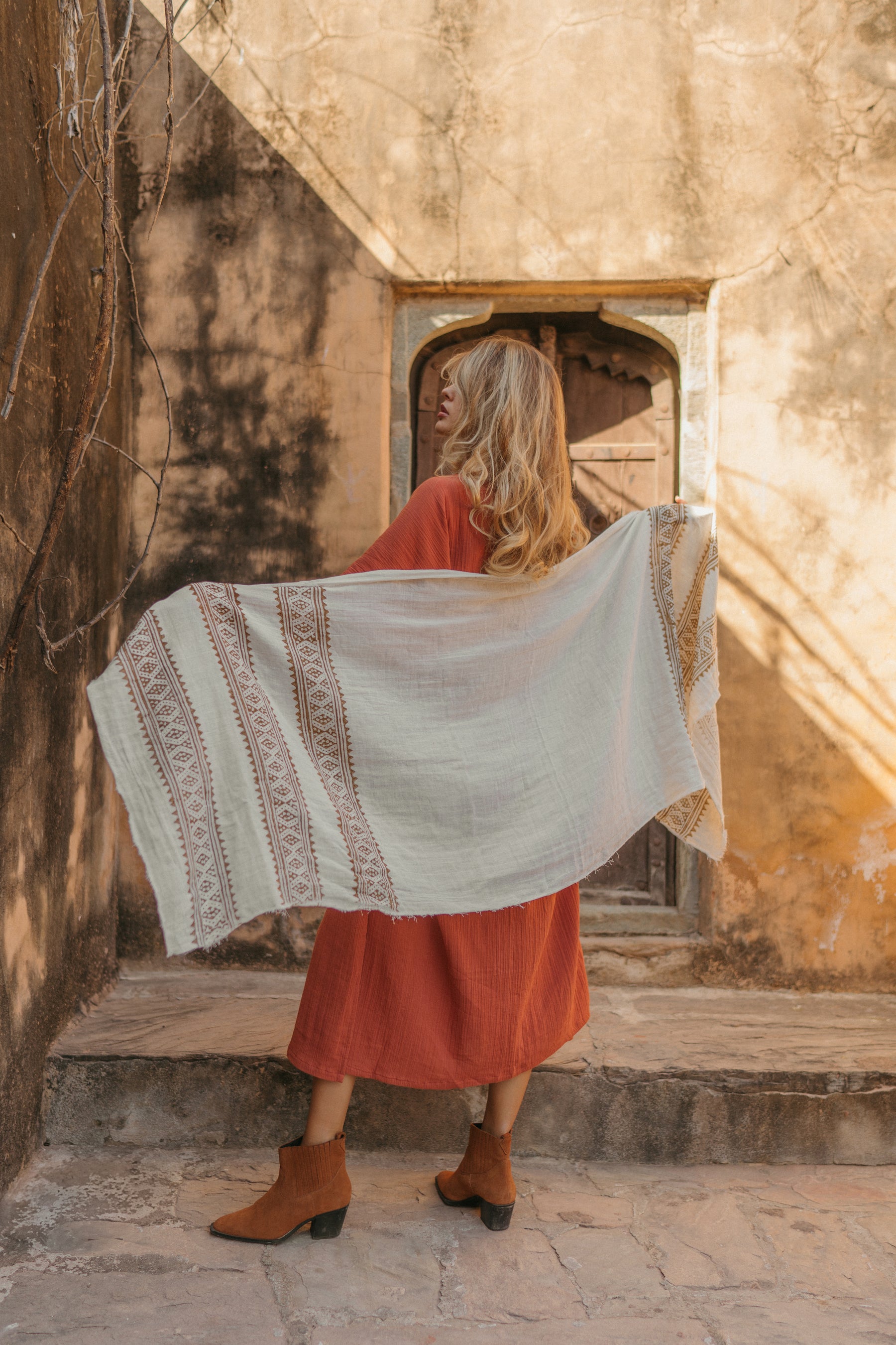 Foulard gaze de coton