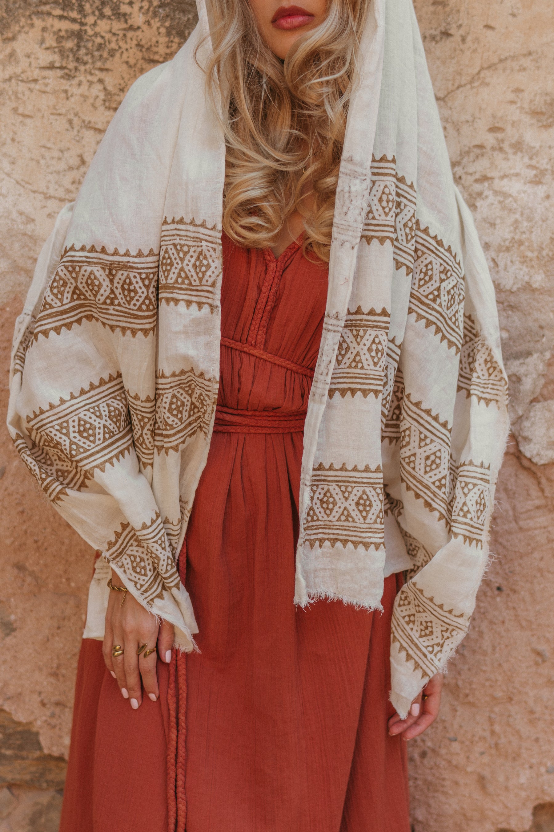 Foulard gaze de coton