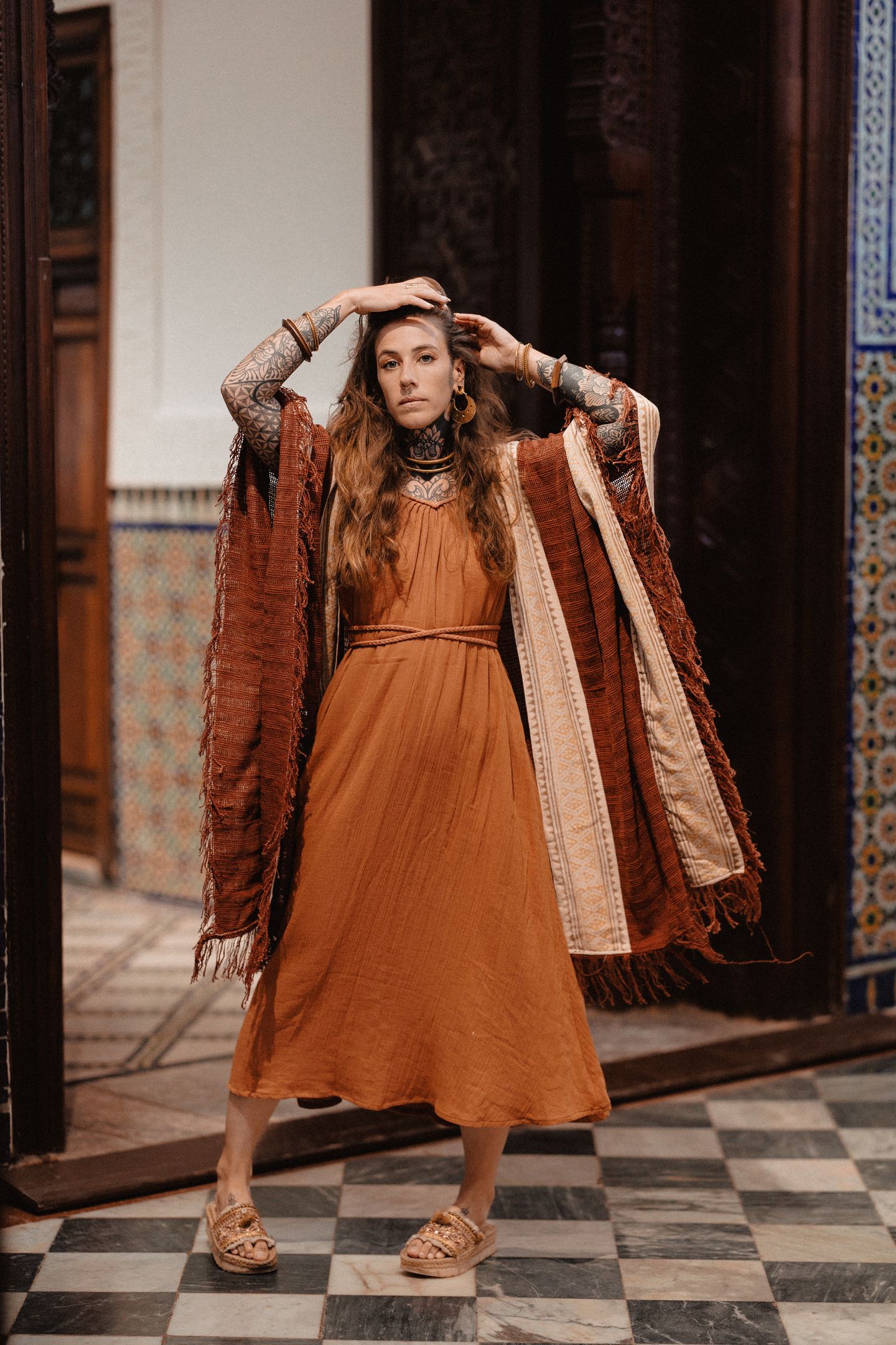 Kimono à frange