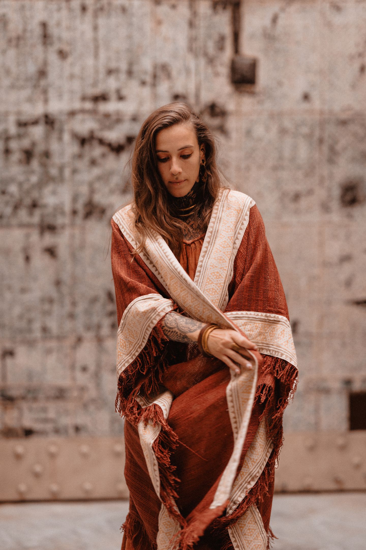 Kimono à frange