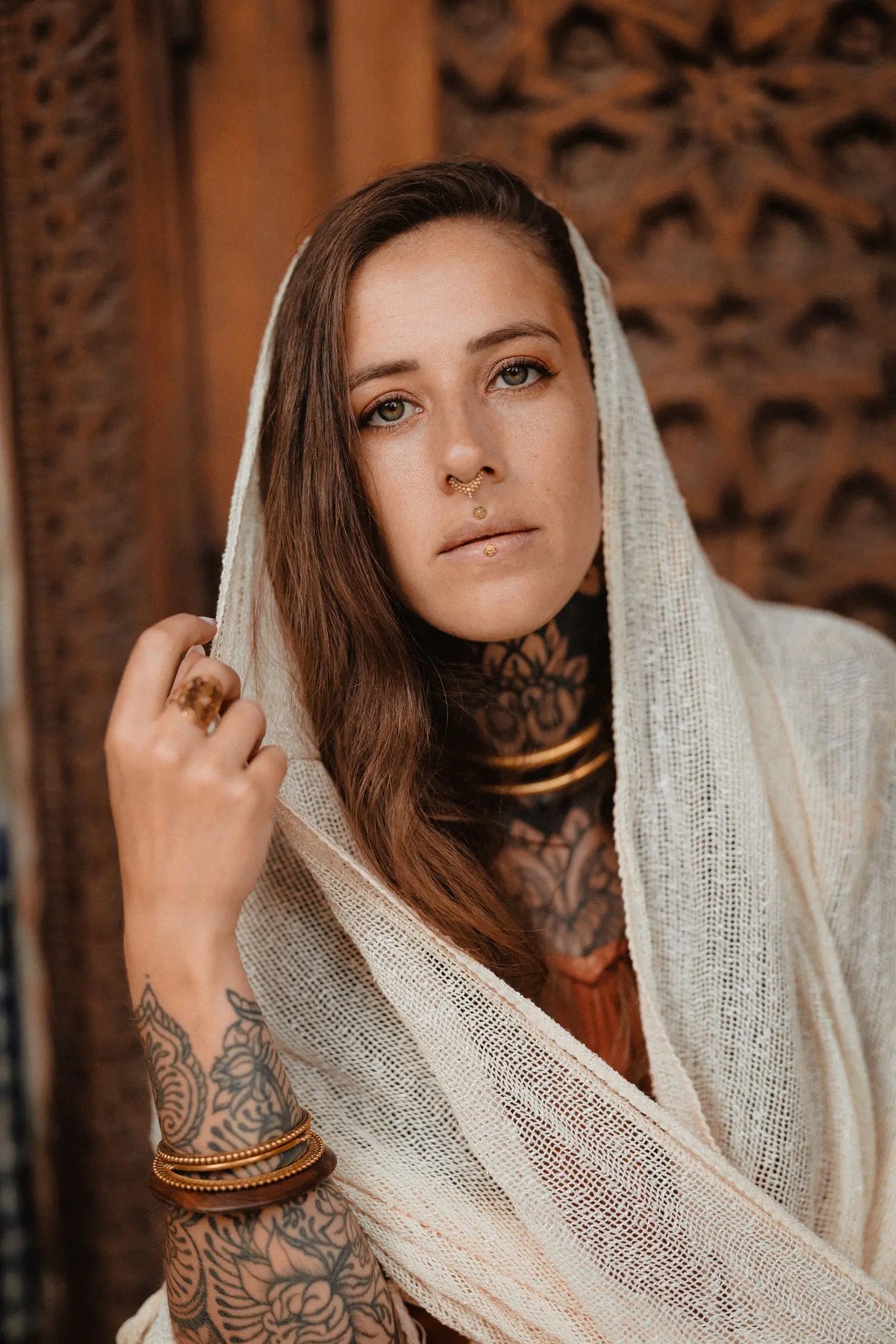 Foulard en coton macraspirit