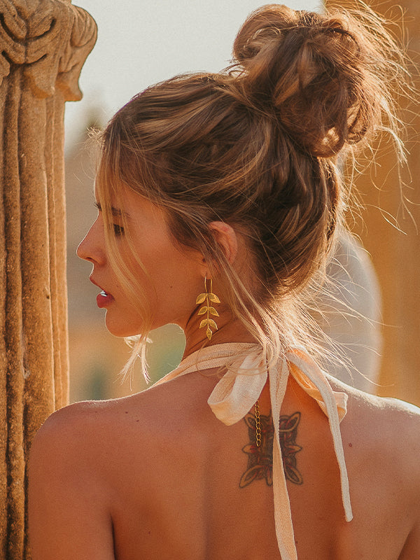 Boucles d'oreilles feuilles