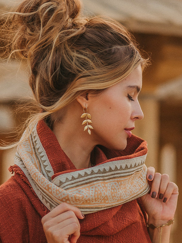 Boucles d'oreilles feuilles