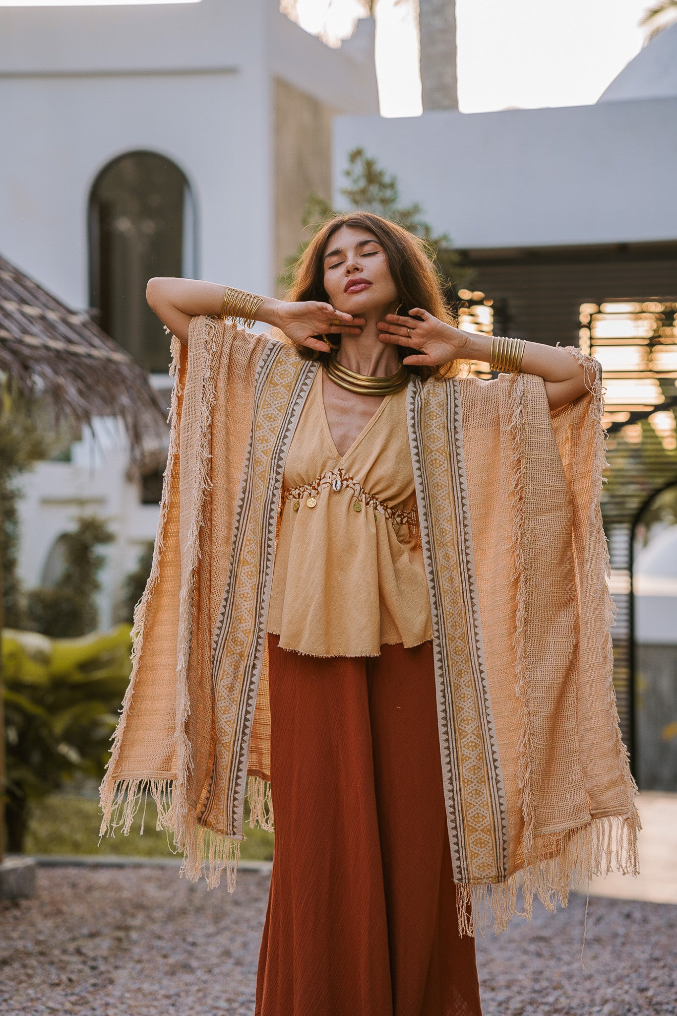 Kimono à frange