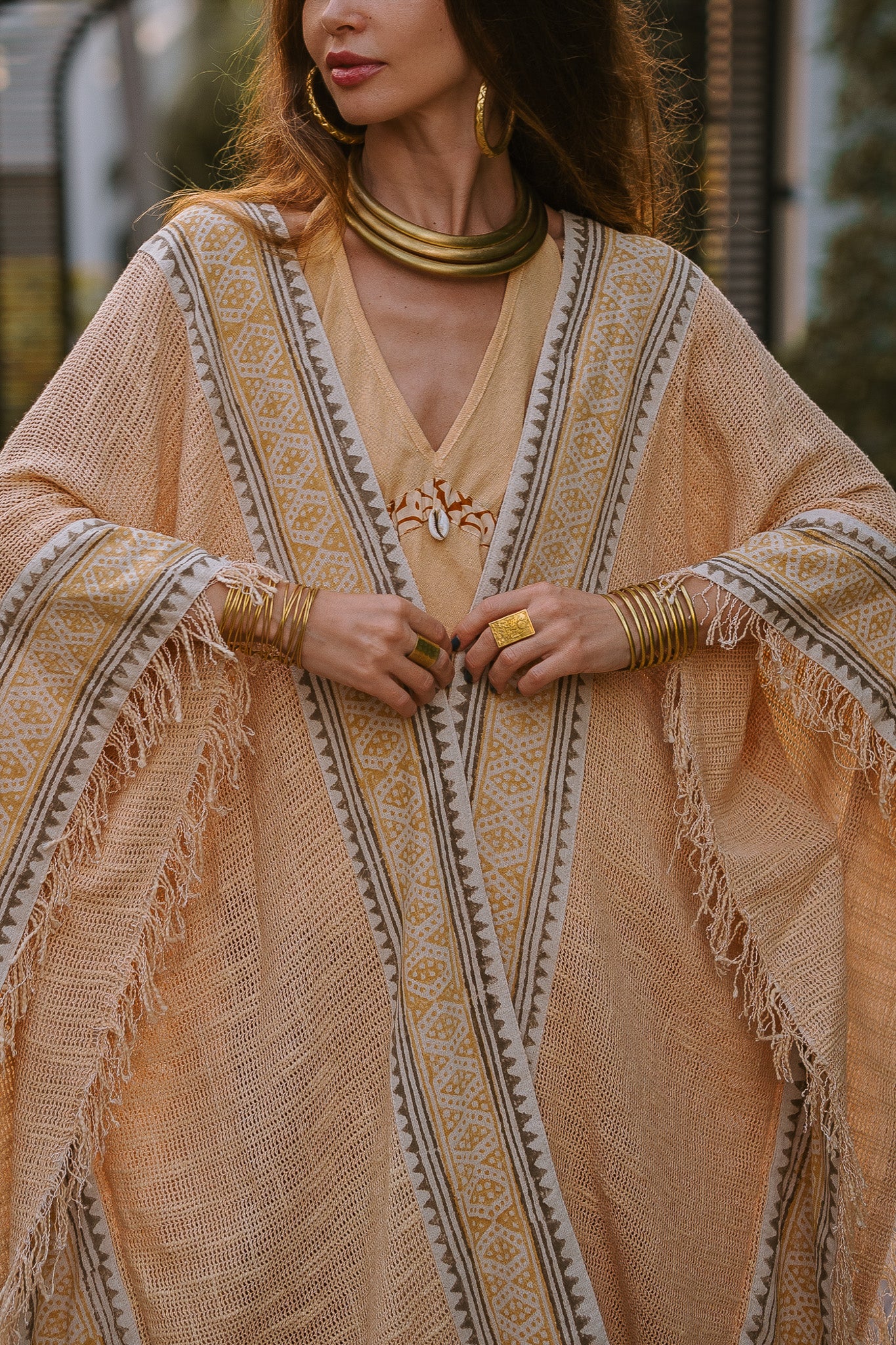 Kimono à frange