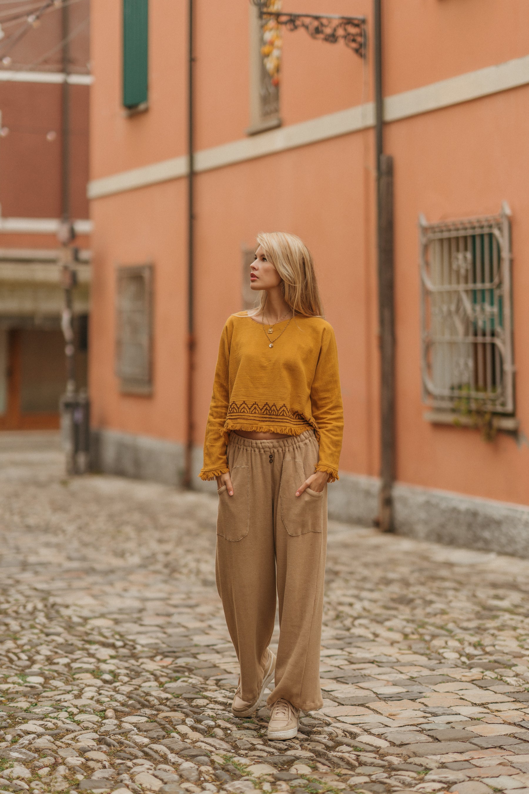 Pantalon tricoté
