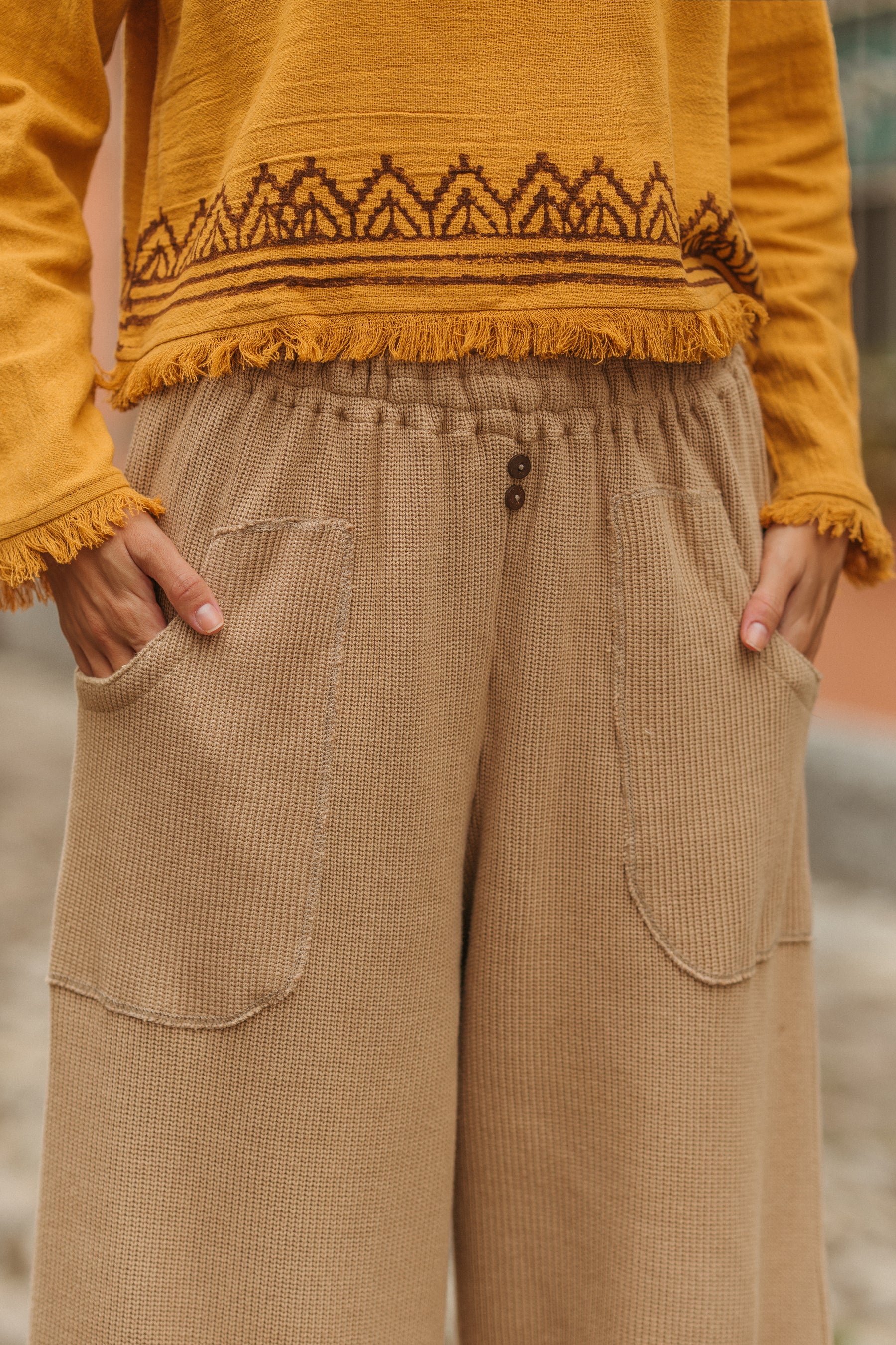 Pantalon tricoté