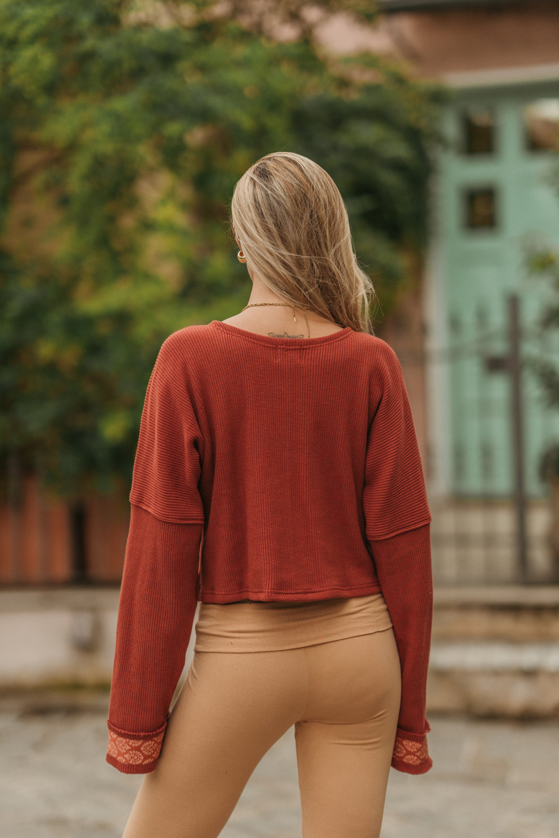 Pull en coton tricoté
