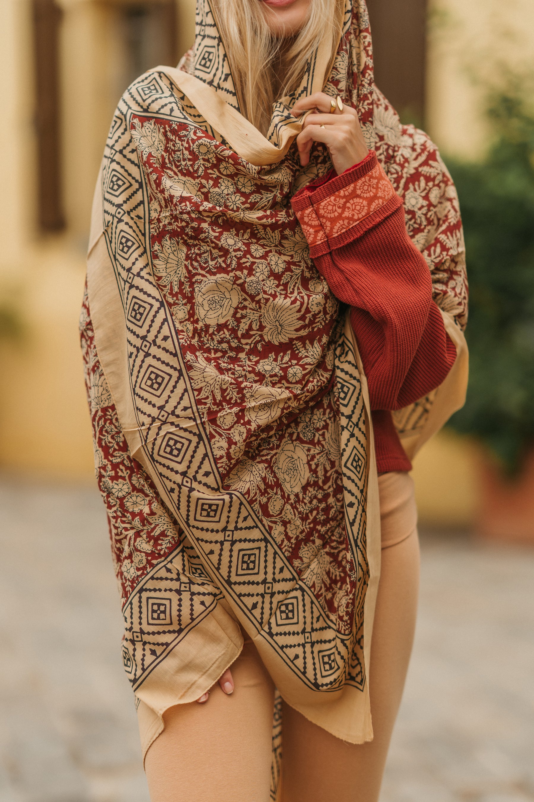Foulard block print