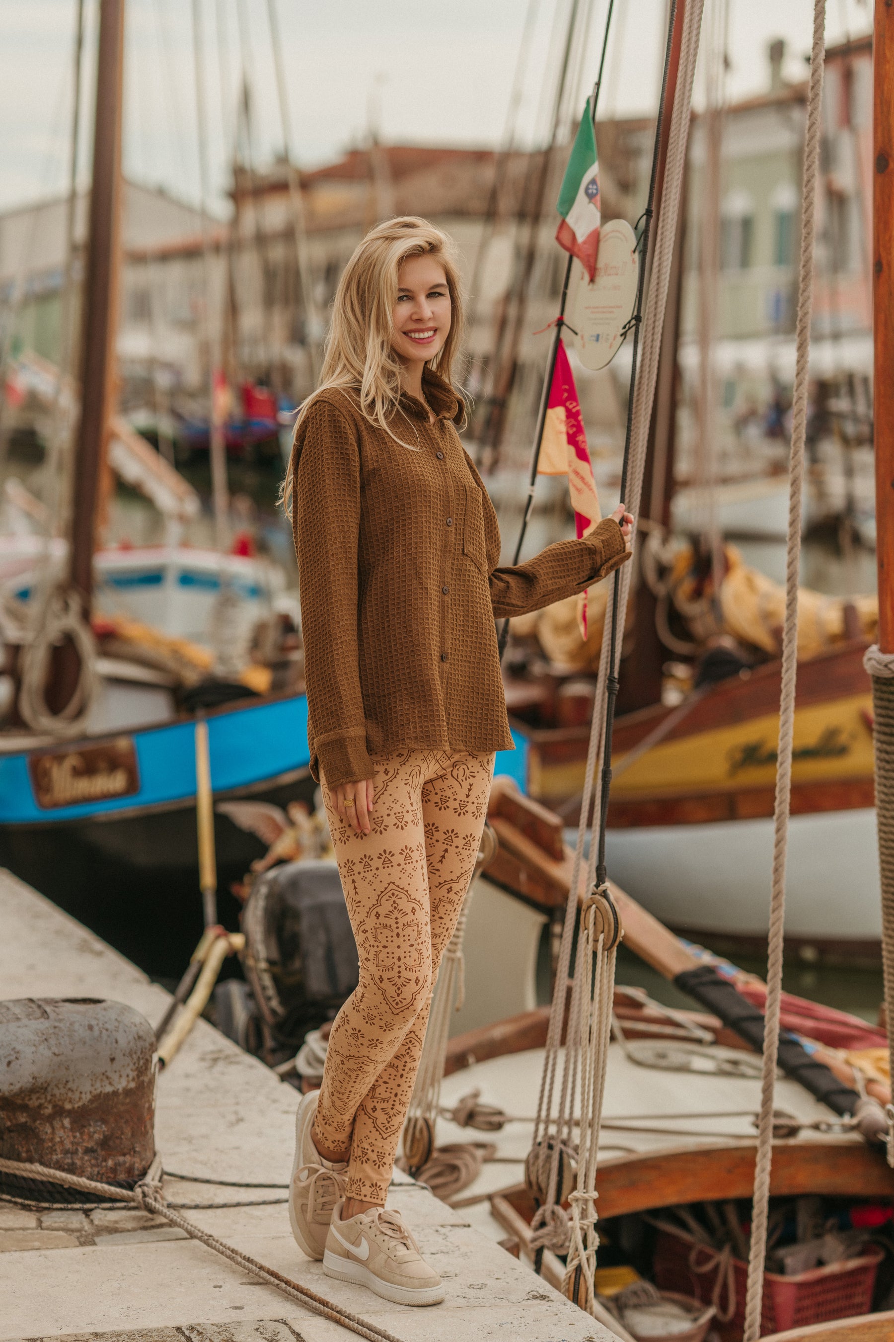 Chemise nid d'abeille