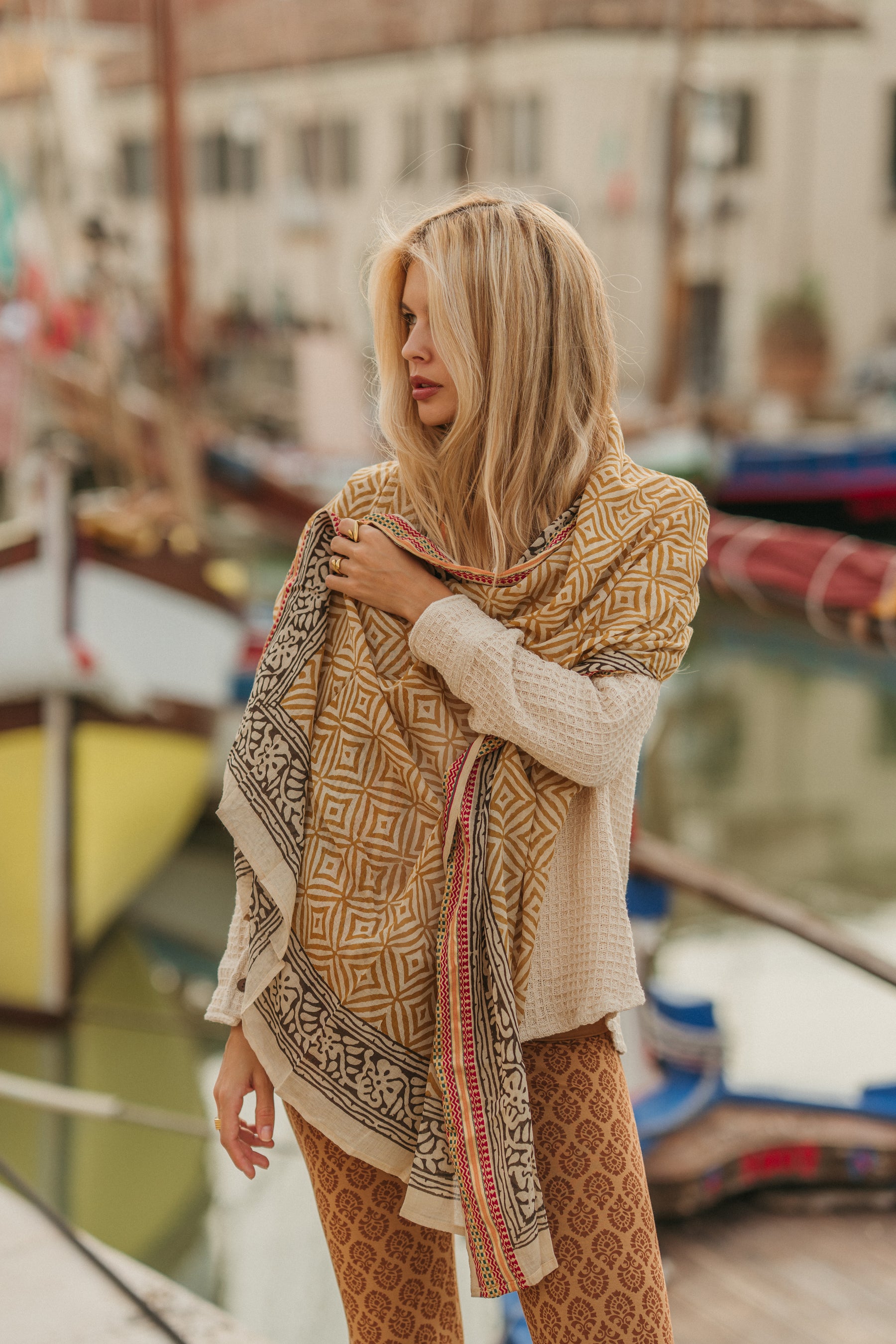 Foulard block print