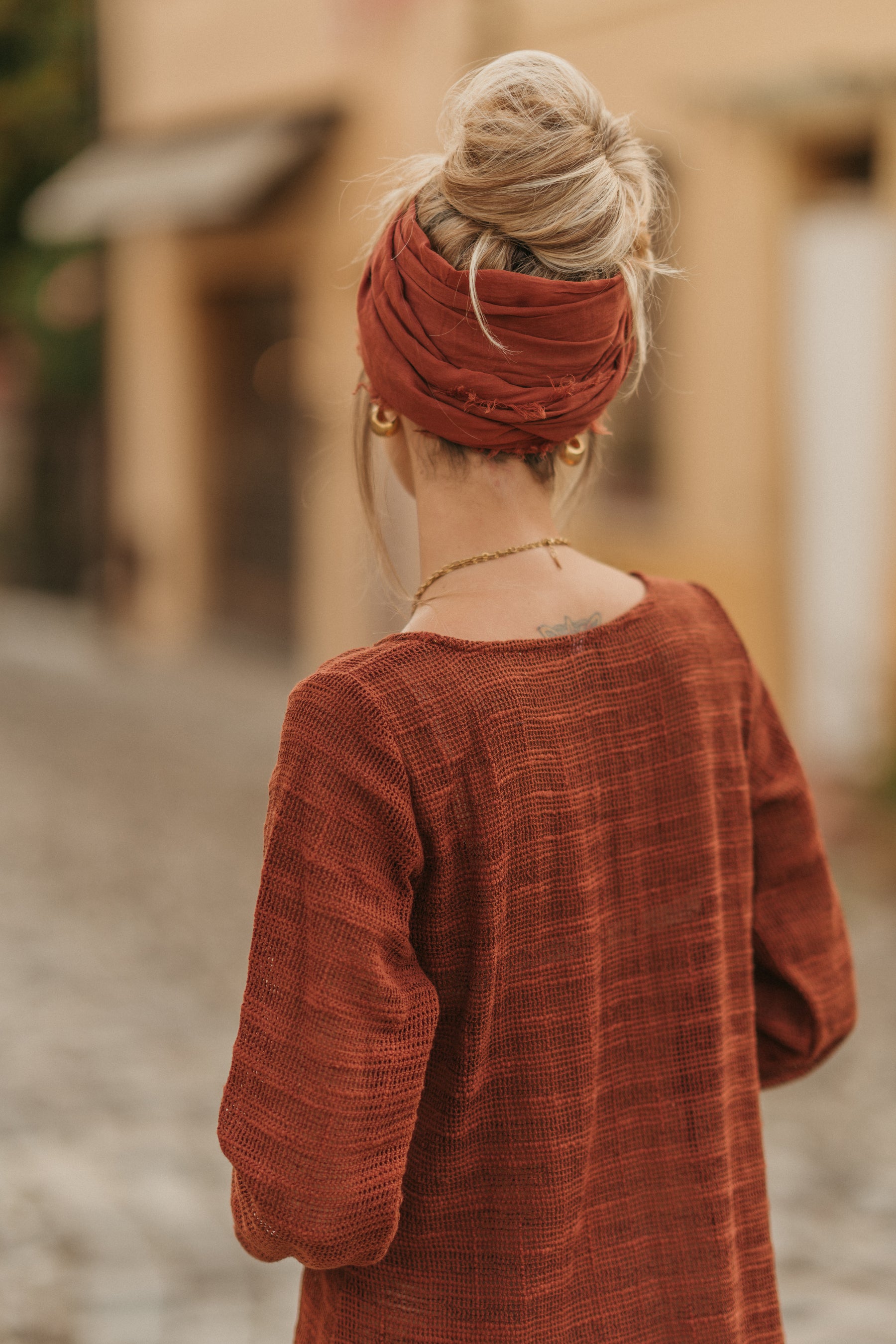 Foulard gaze de coton