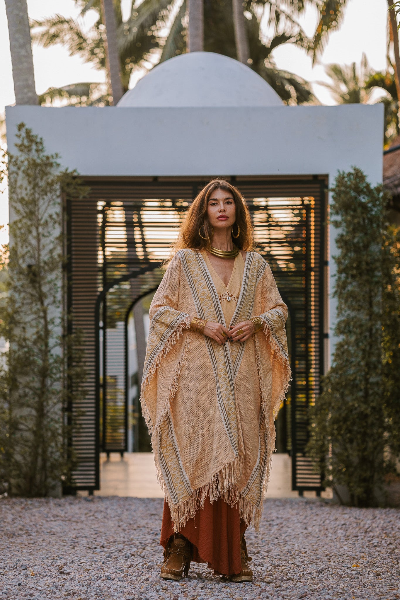 Kimono à frange