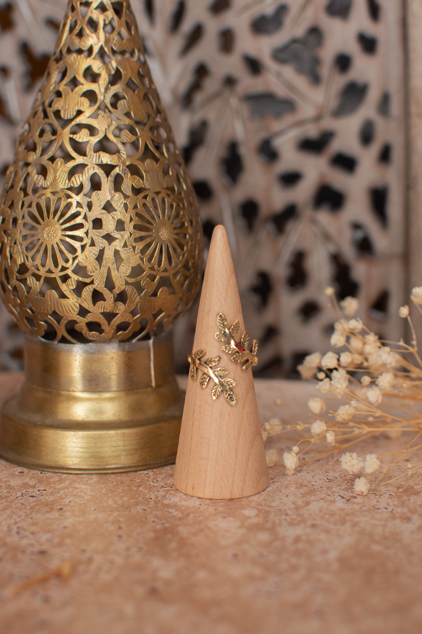 Bague feuillage