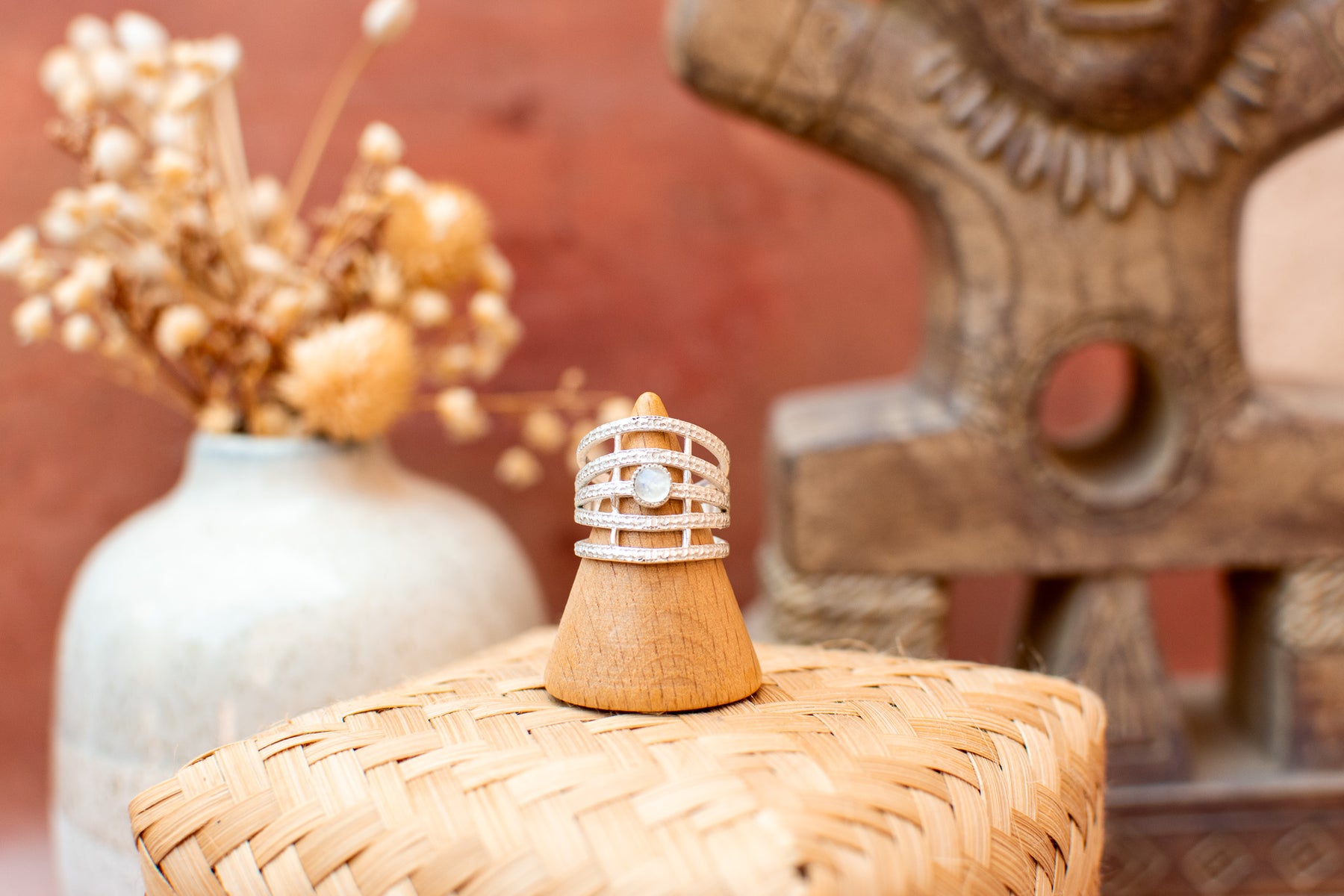 Bague pierre de lune