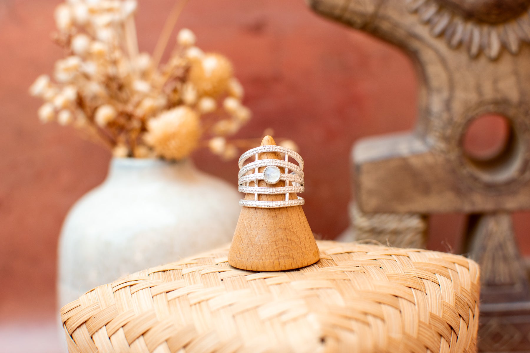 Bague pierre de lune