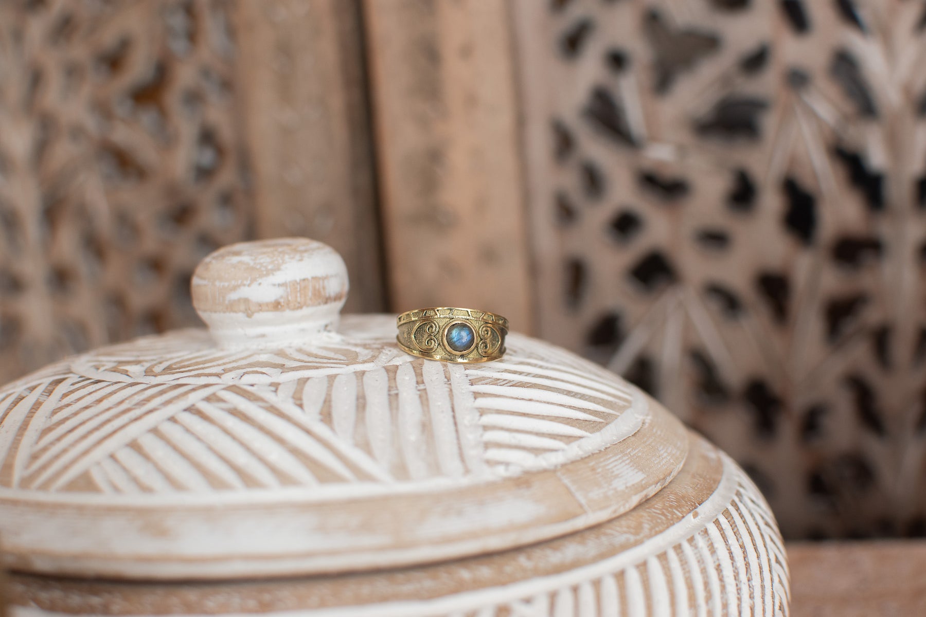 Bague labradorite