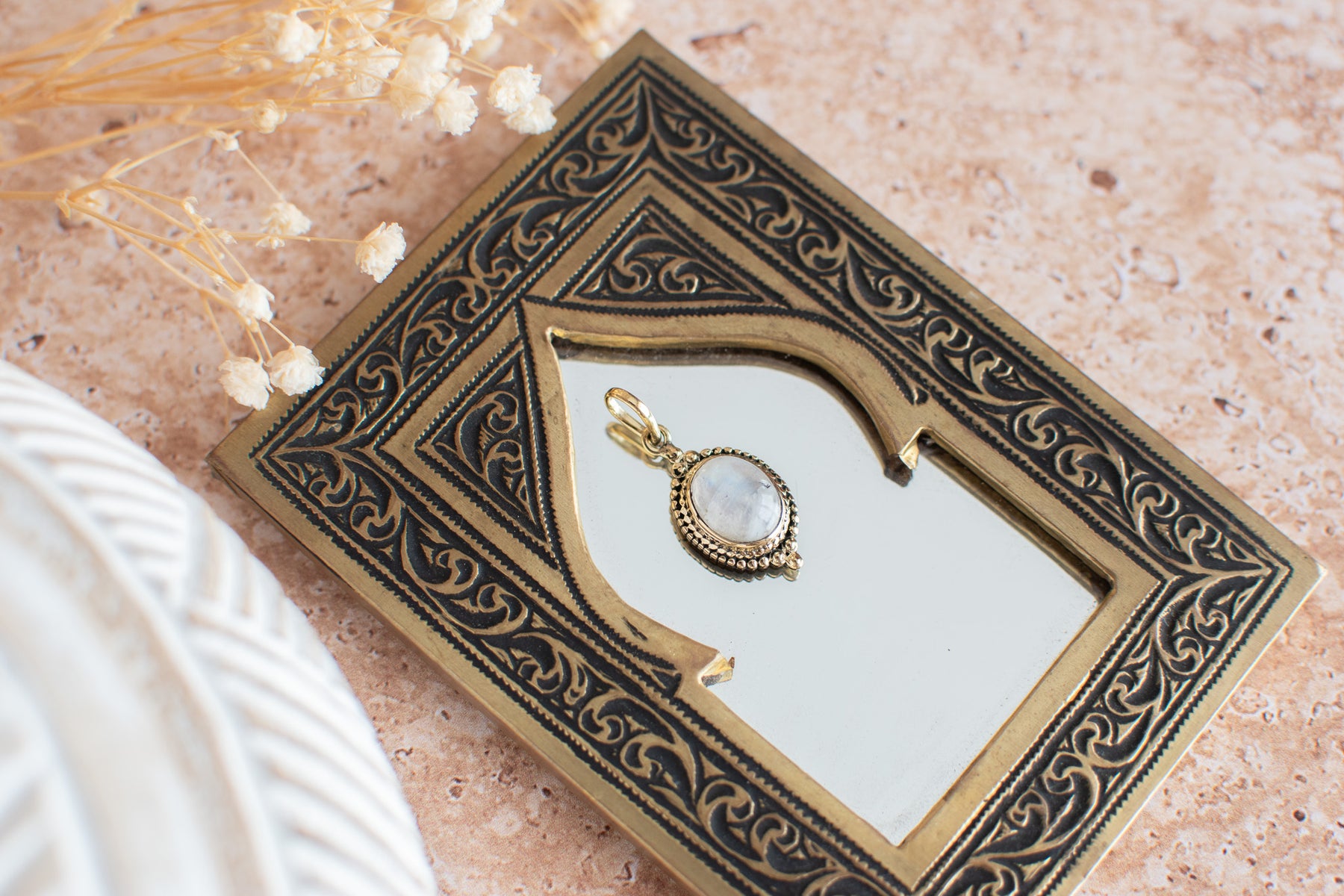 Pendentif pierre de lune