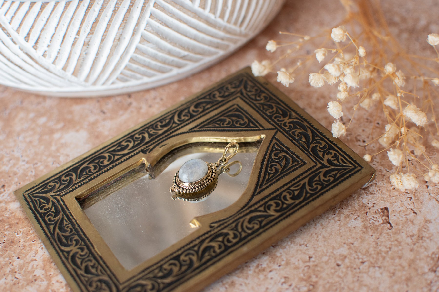 Pendentif pierre de lune