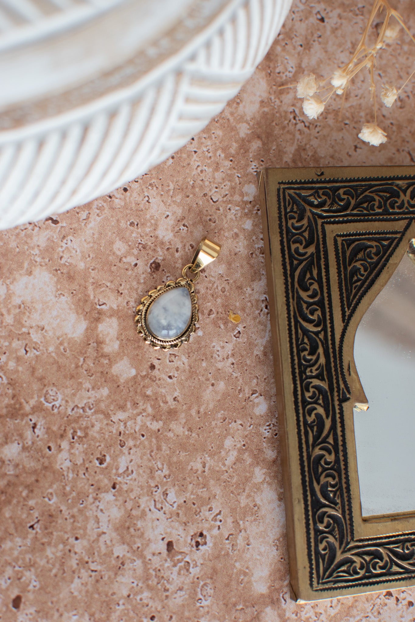 Pendentif pierre de lune