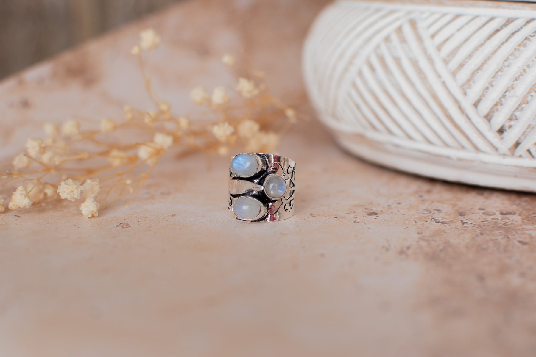 Bague pierre de lune