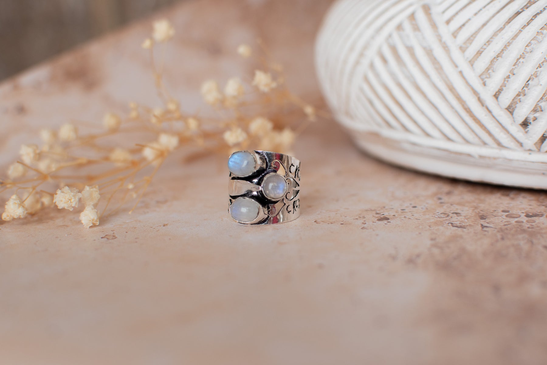 Bague pierre de lune