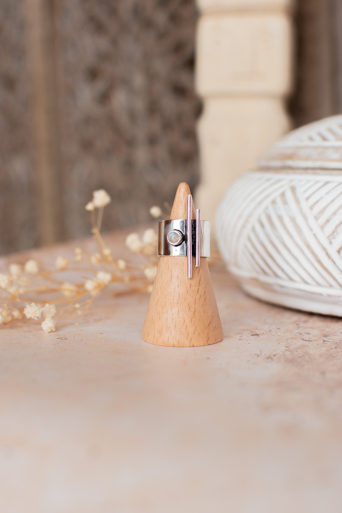 Bague pierre de lune