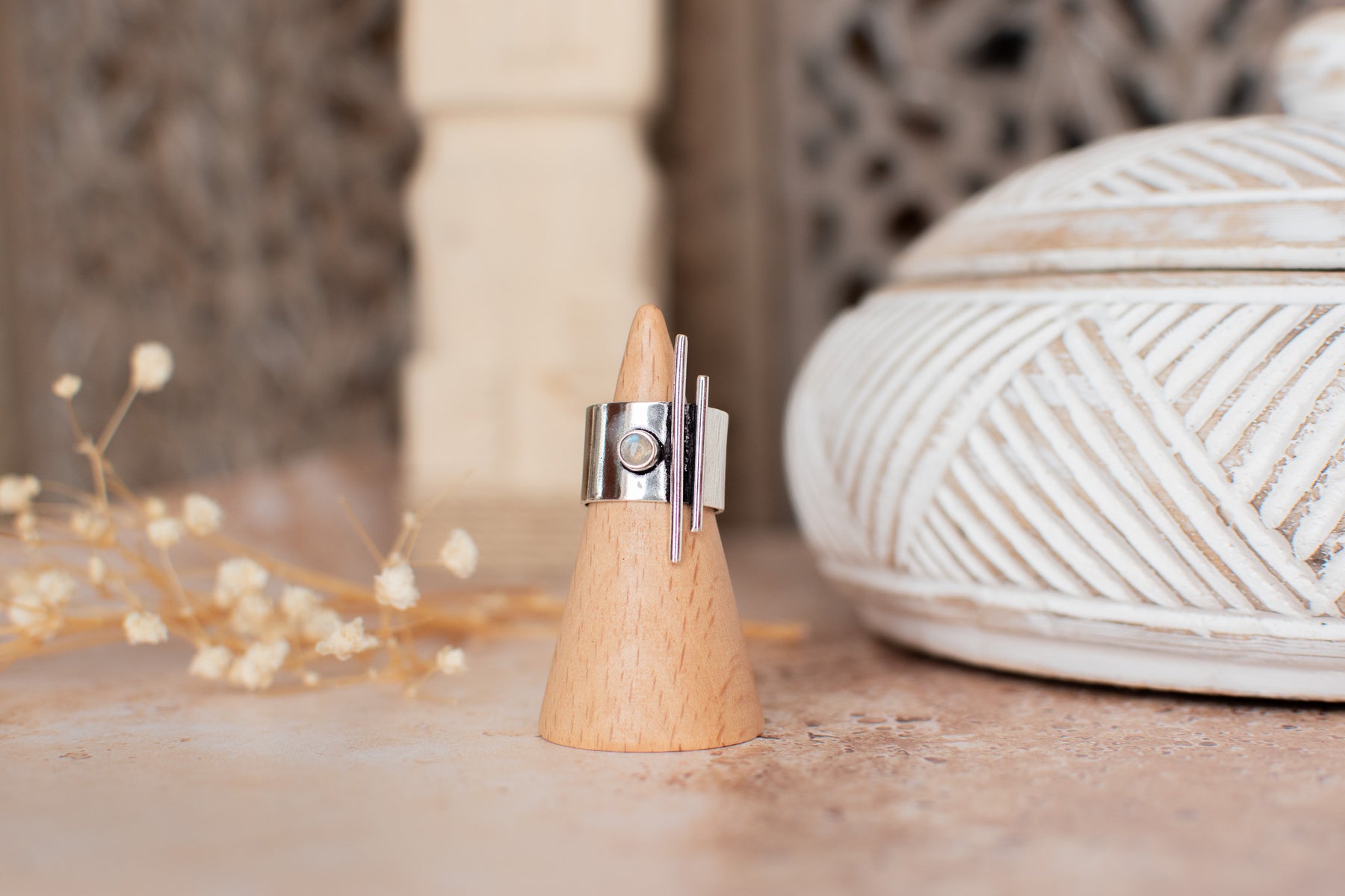 Bague pierre de lune