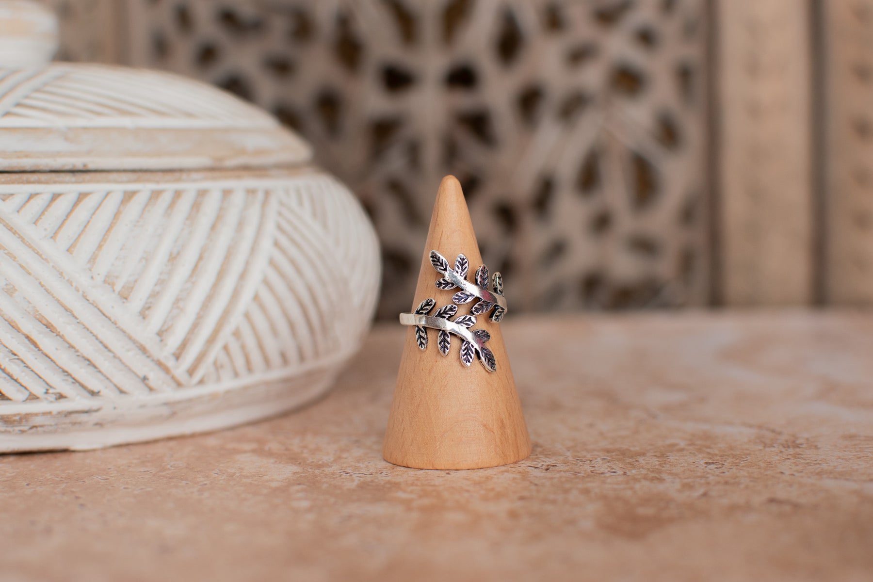 Bague feuillage