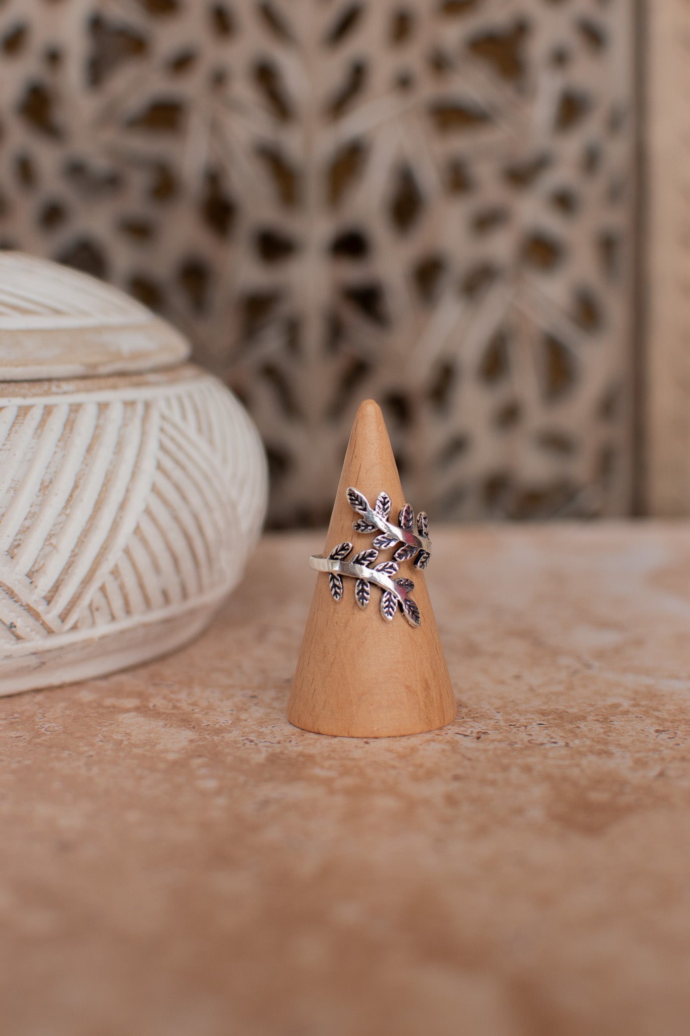 Bague feuillage