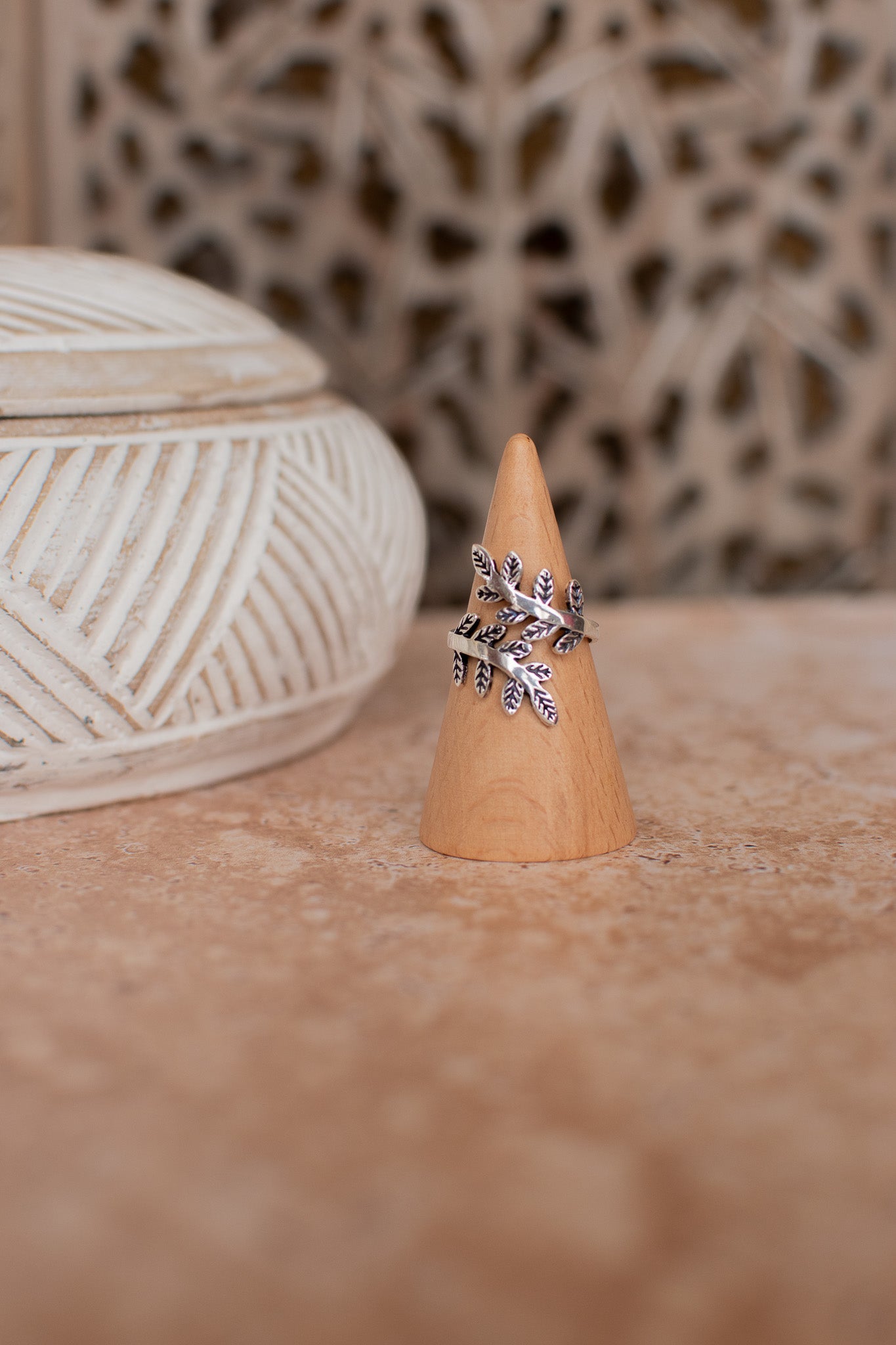 Bague feuillage