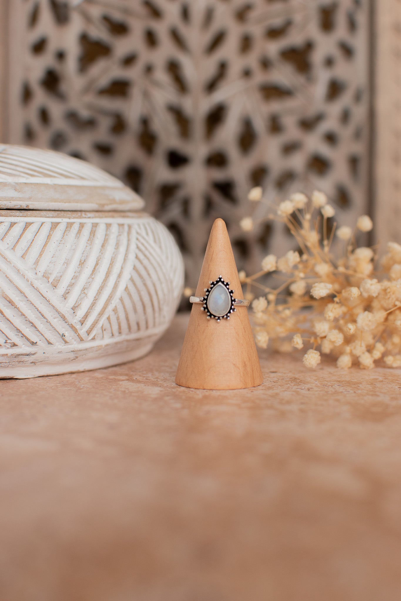 Bague pierre de lune
