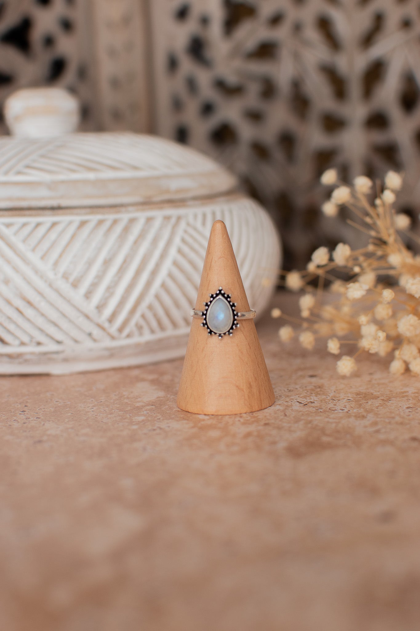Bague pierre de lune