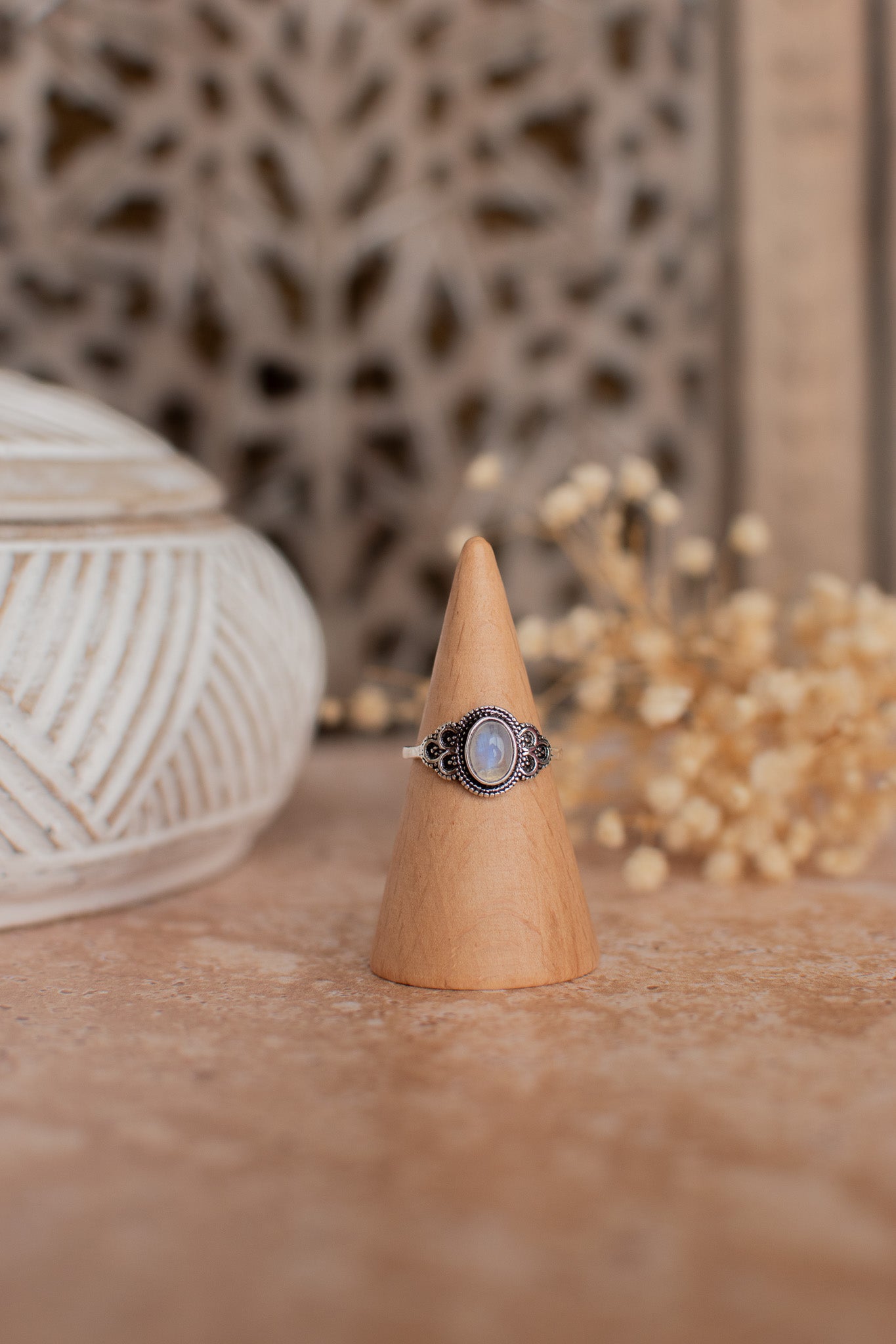 Bague pierre de lune