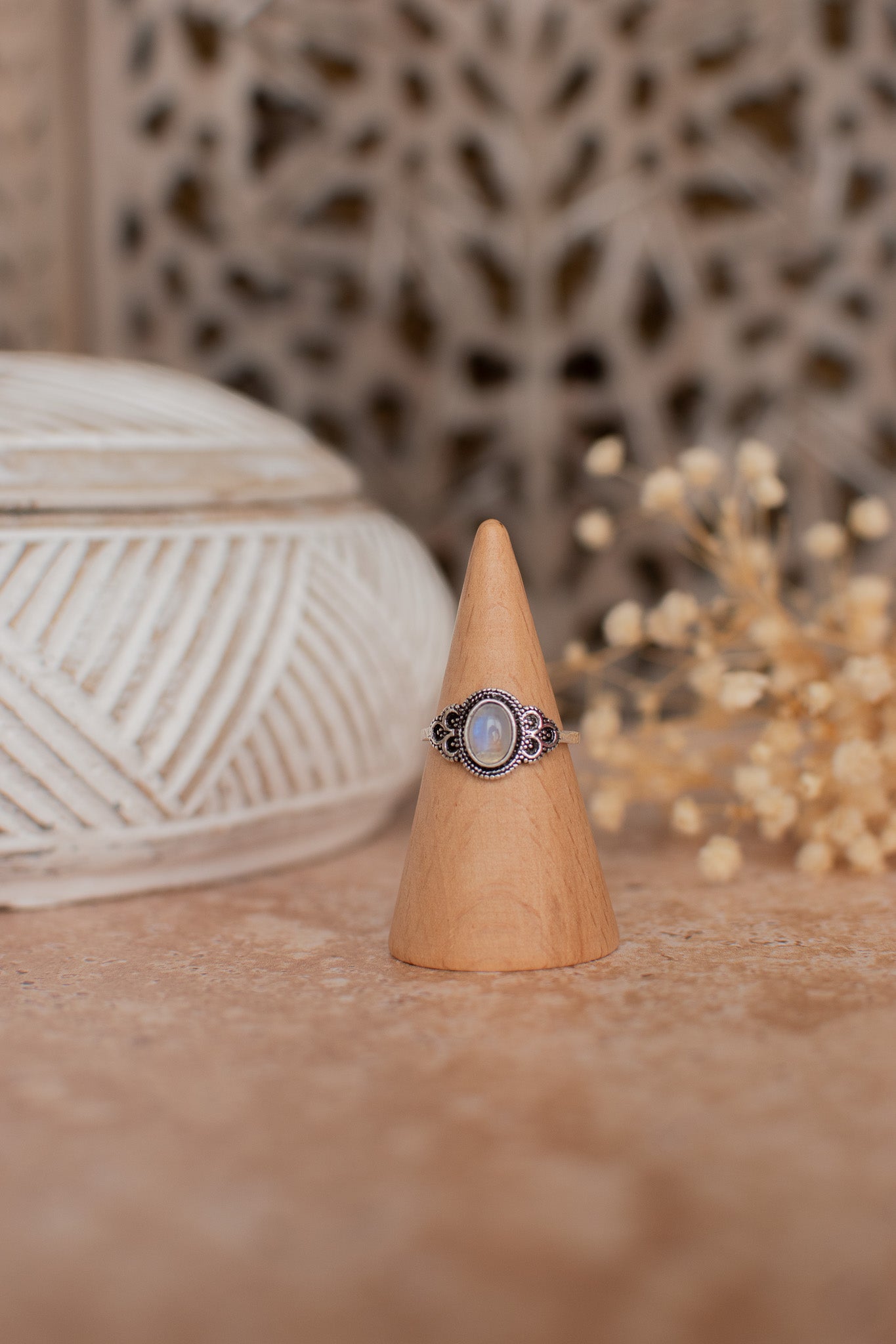 Bague pierre de lune