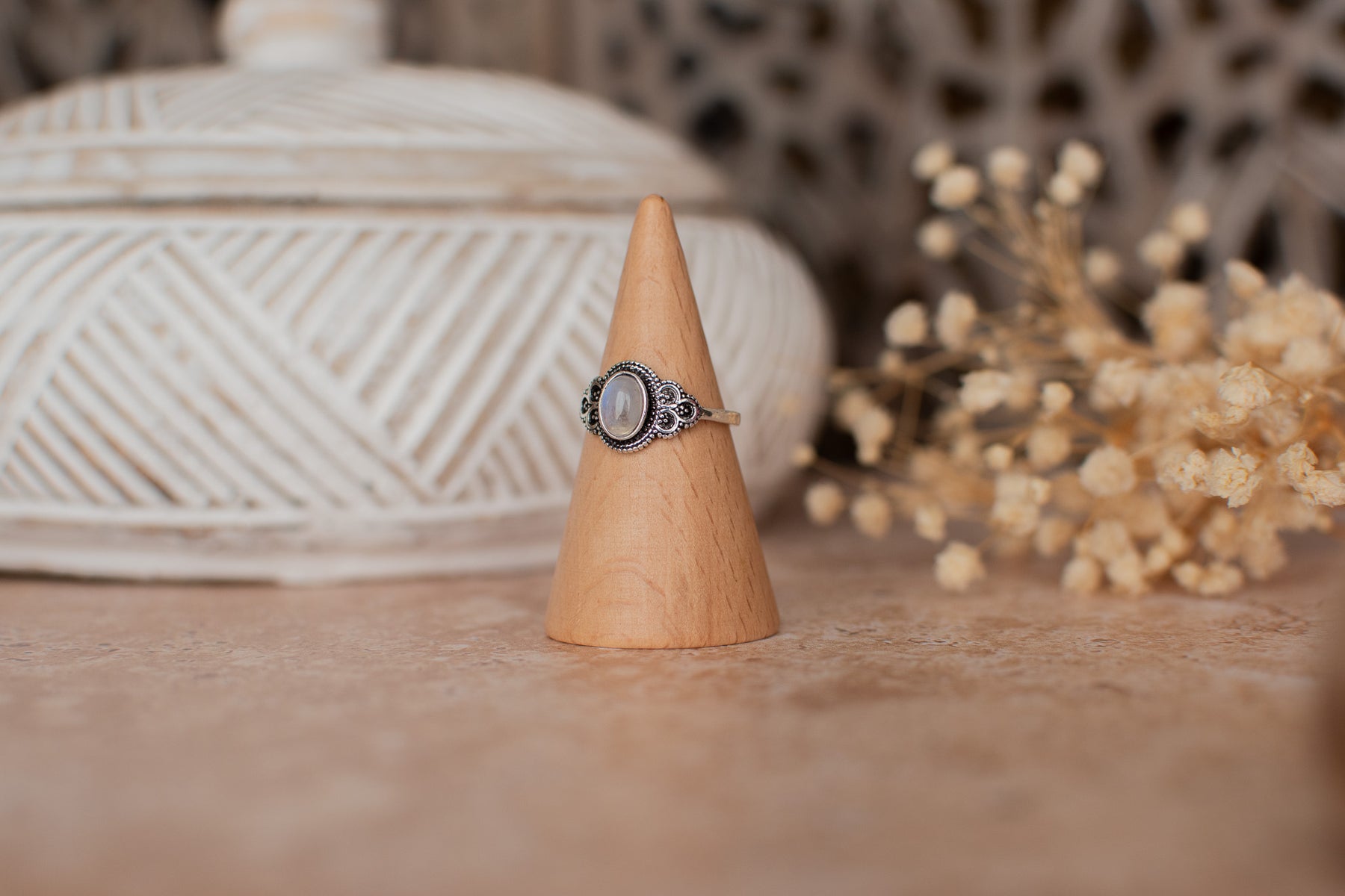 Bague pierre de lune