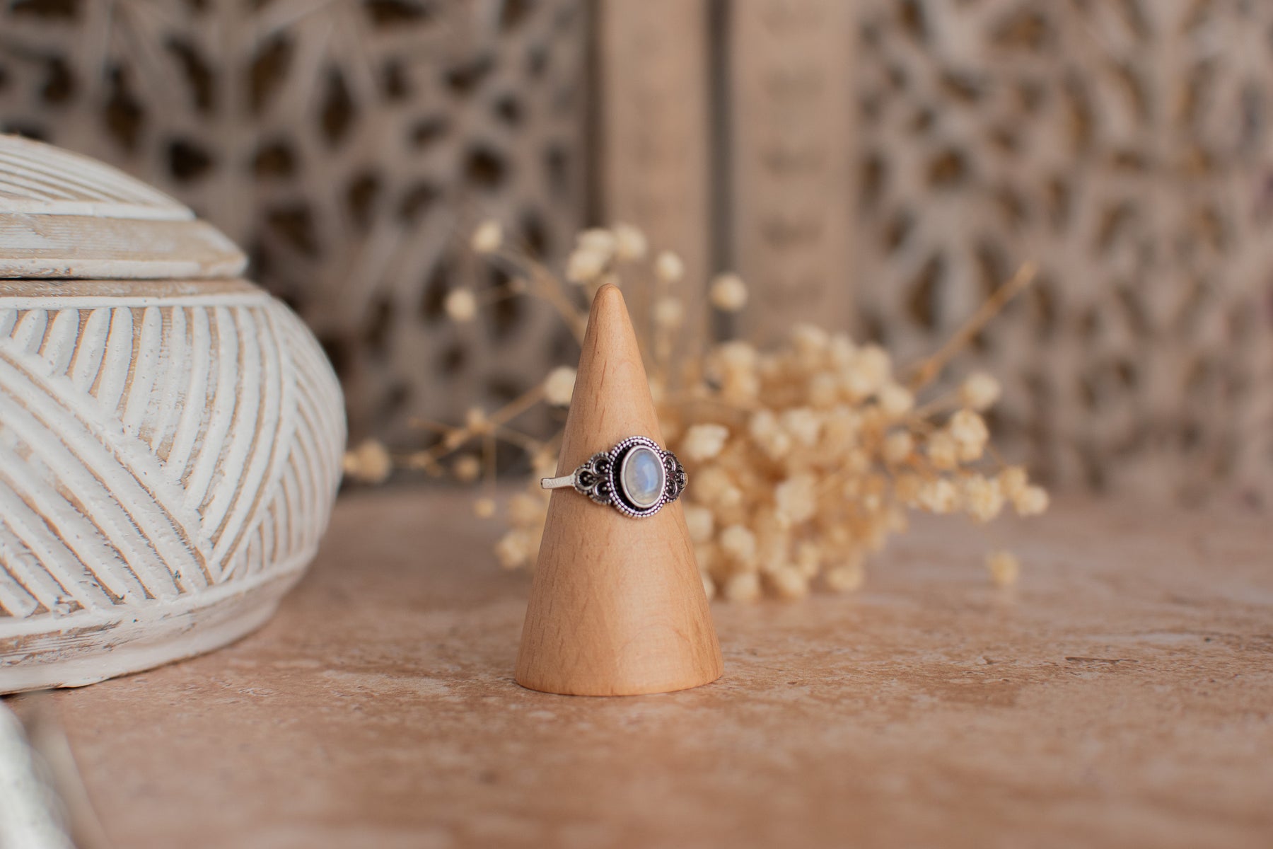 Bague pierre de lune