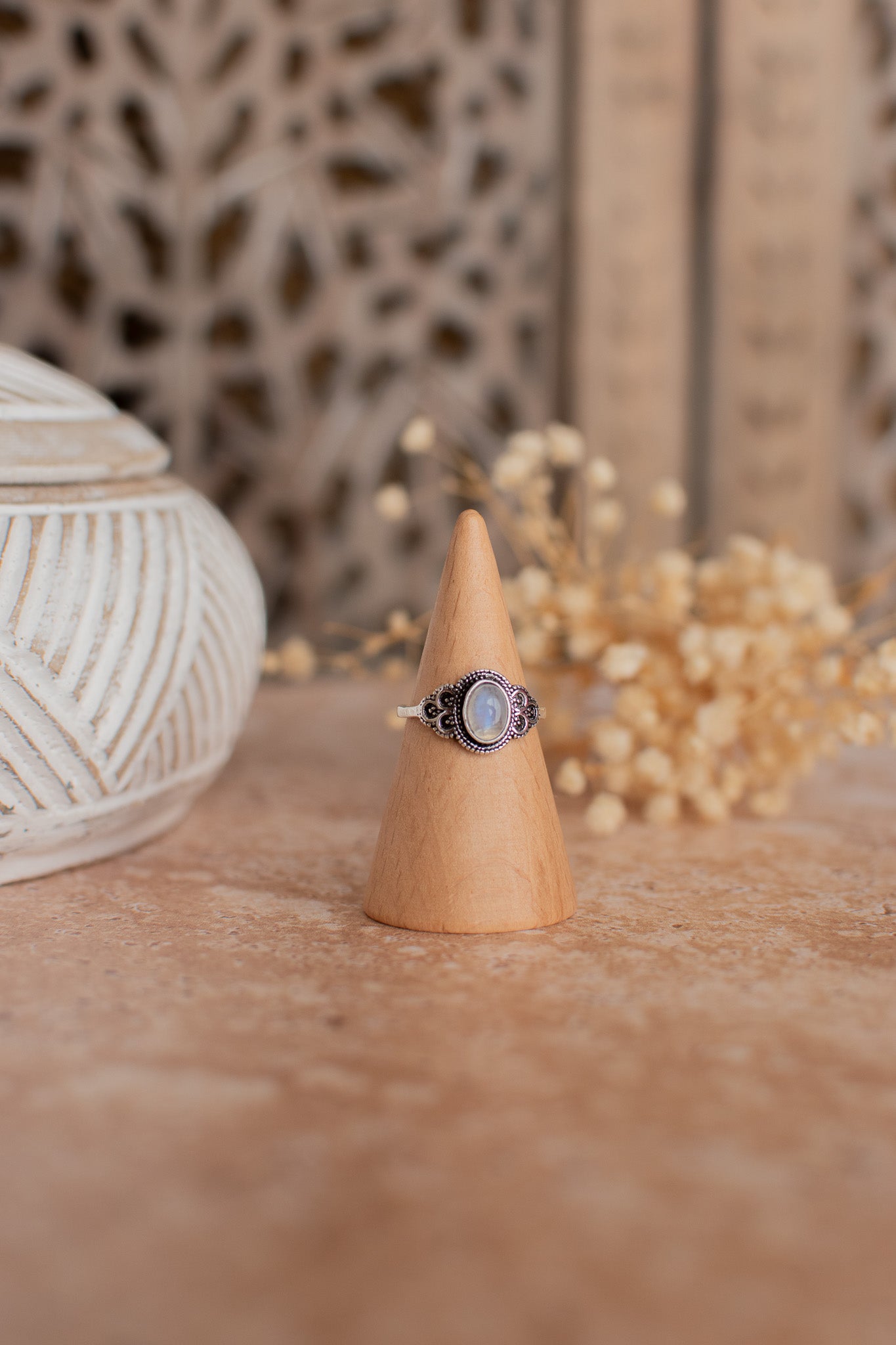 Bague pierre de lune