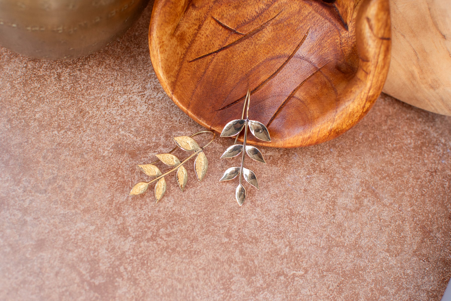 Boucles d'oreilles feuilles