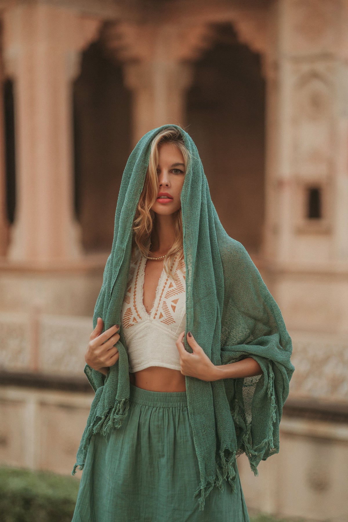 Foulard en coton macraspirit