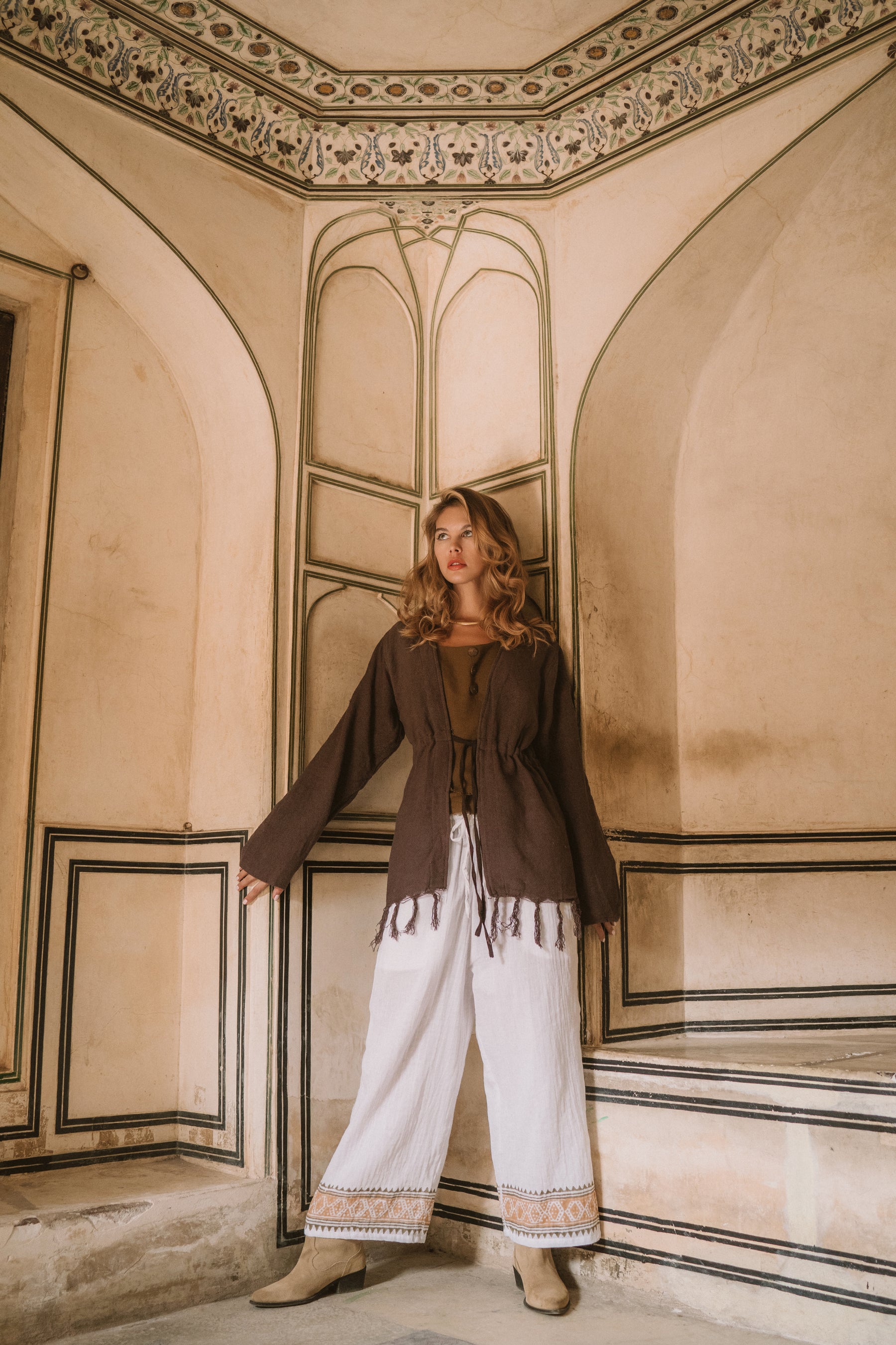 Pantalon gaze de coton