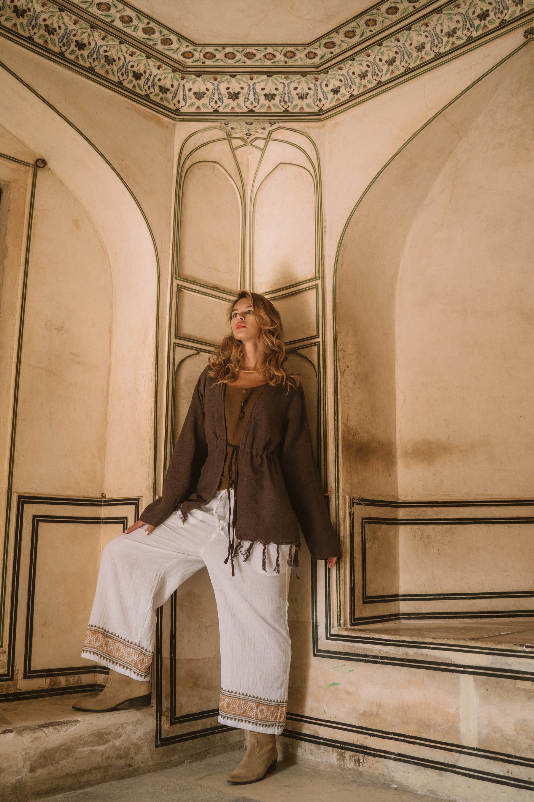 Pantalon gaze de coton