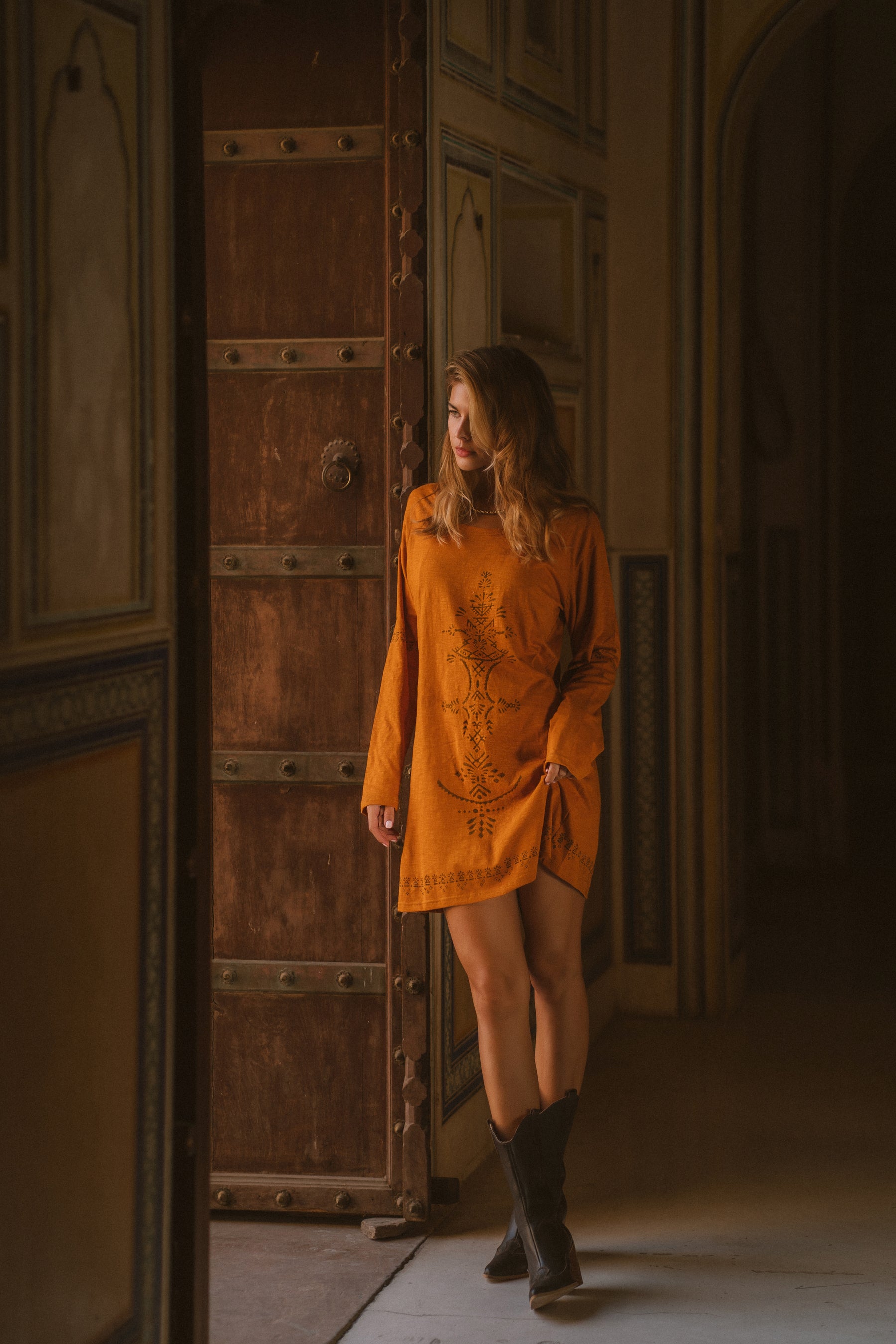 Robe extensible manche longue