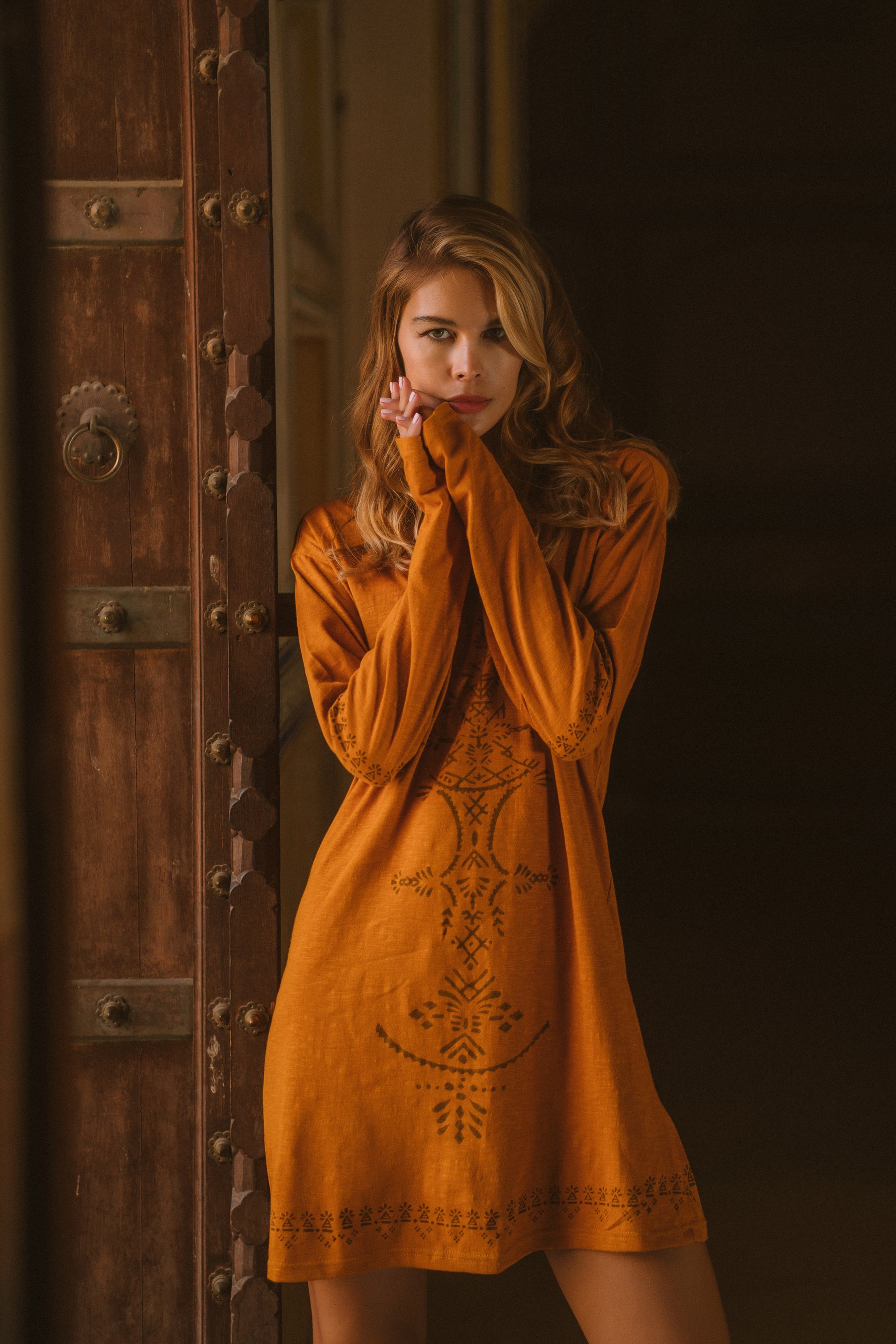 Robe extensible manche longue
