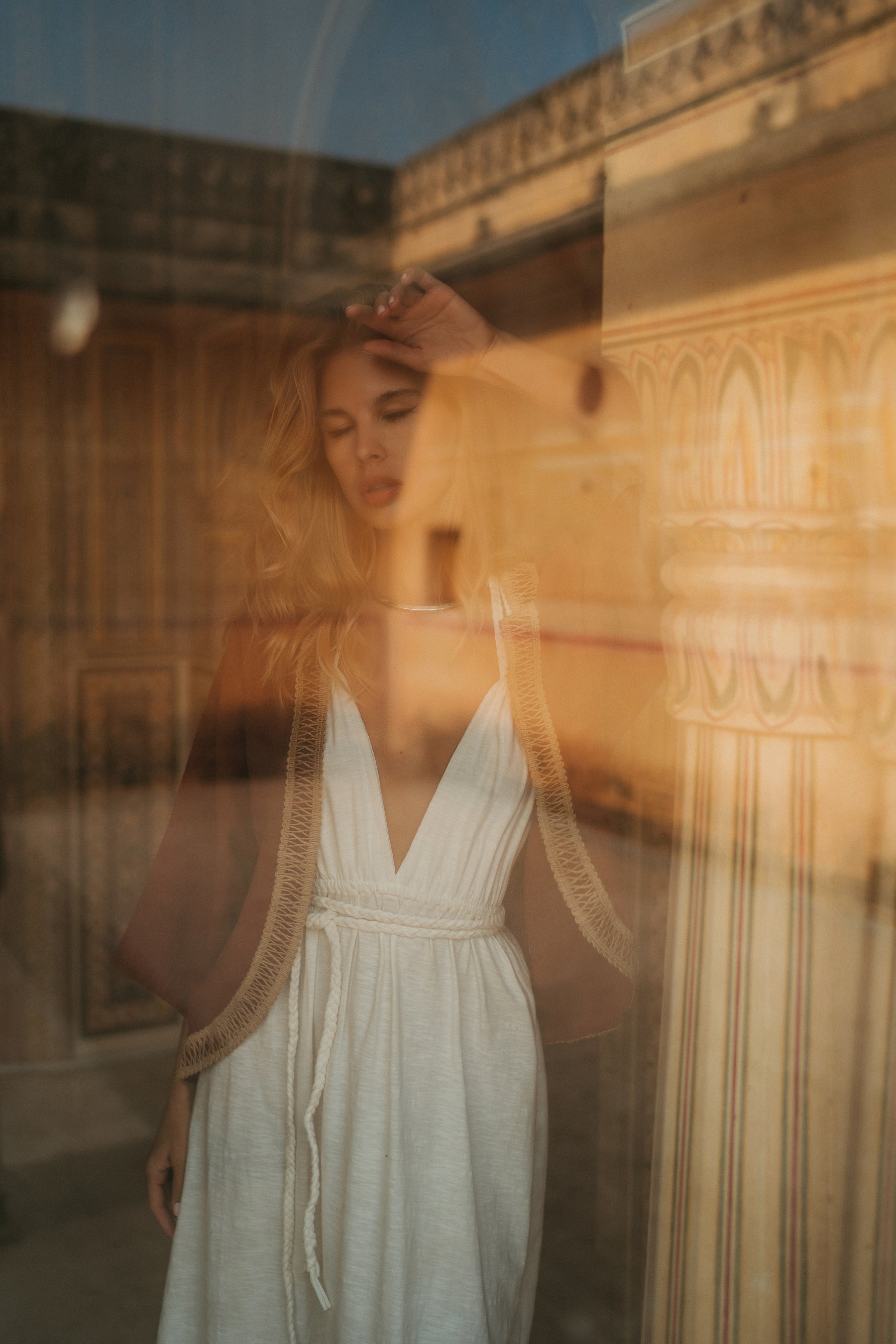 Robe longue tressée