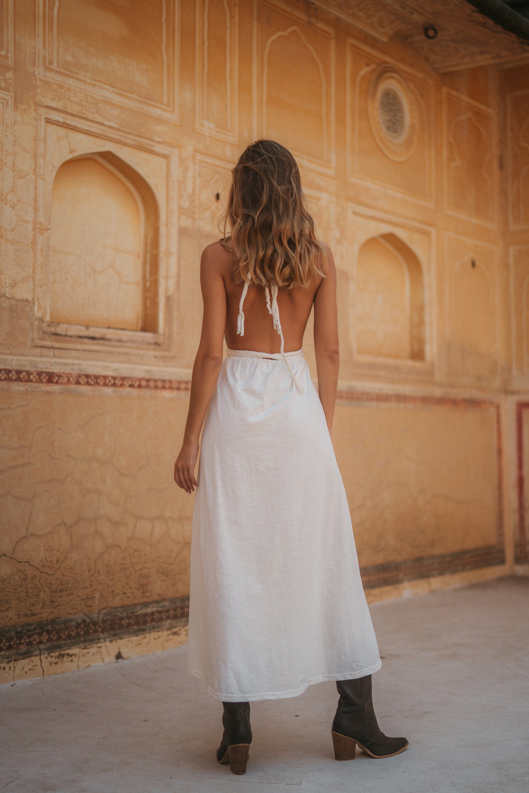 Robe longue tressée