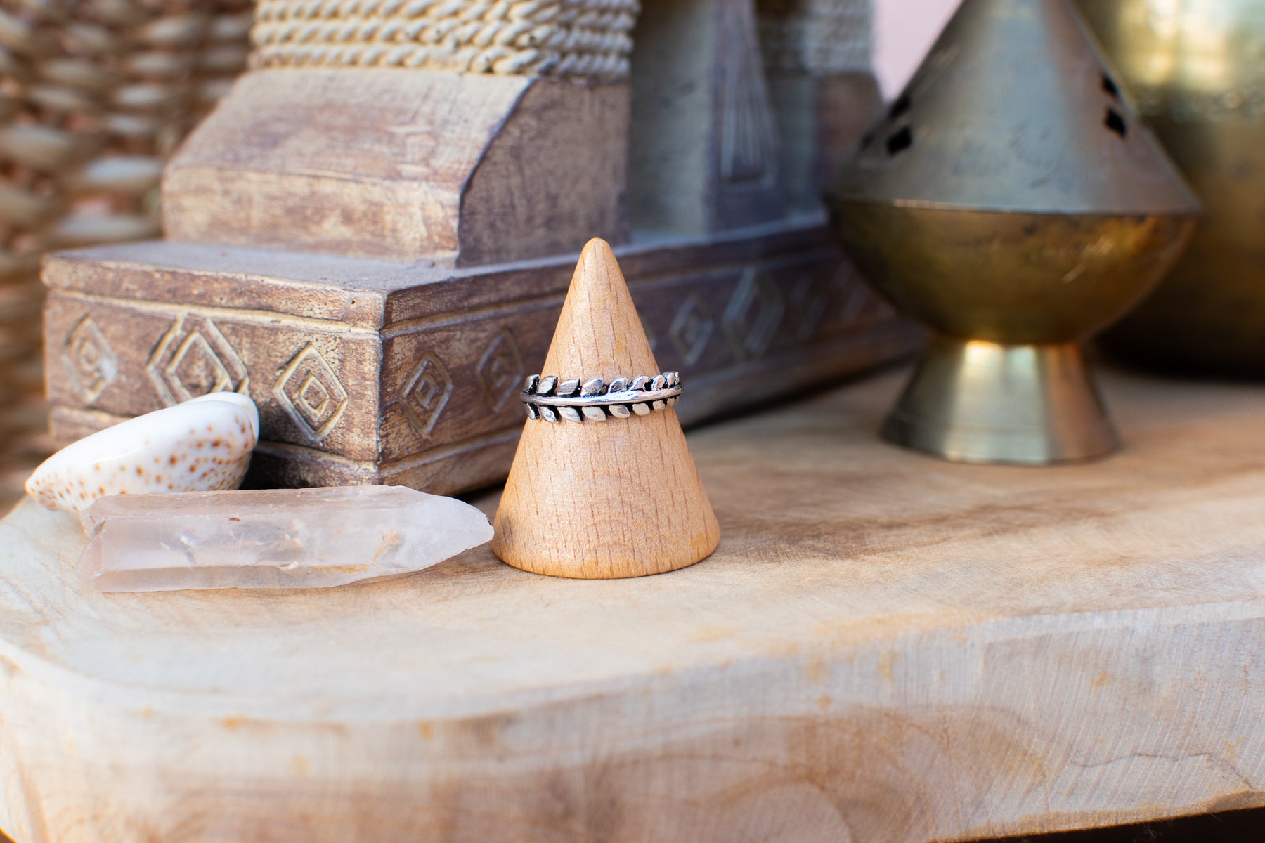 Bague feuillage