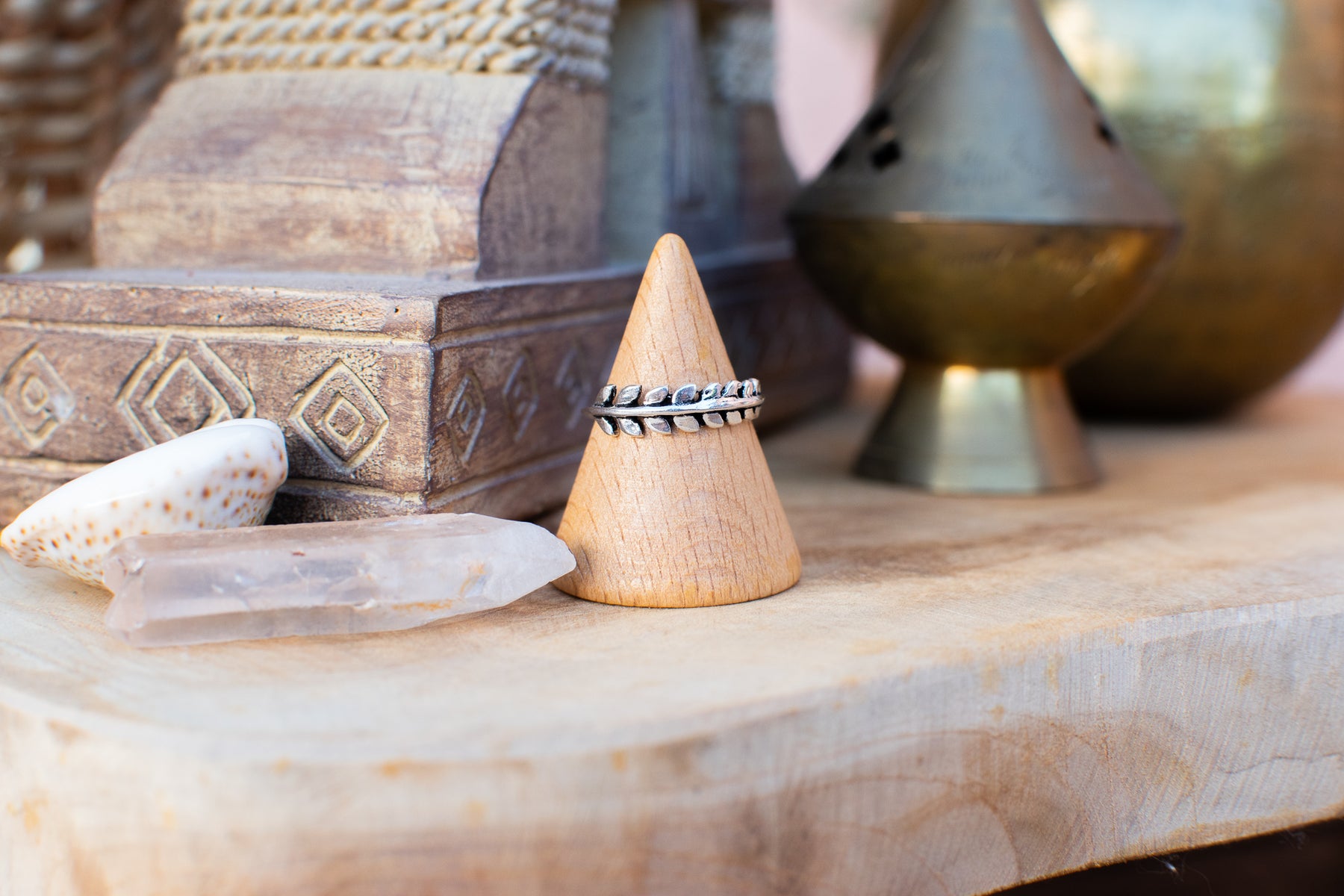 Bague feuillage